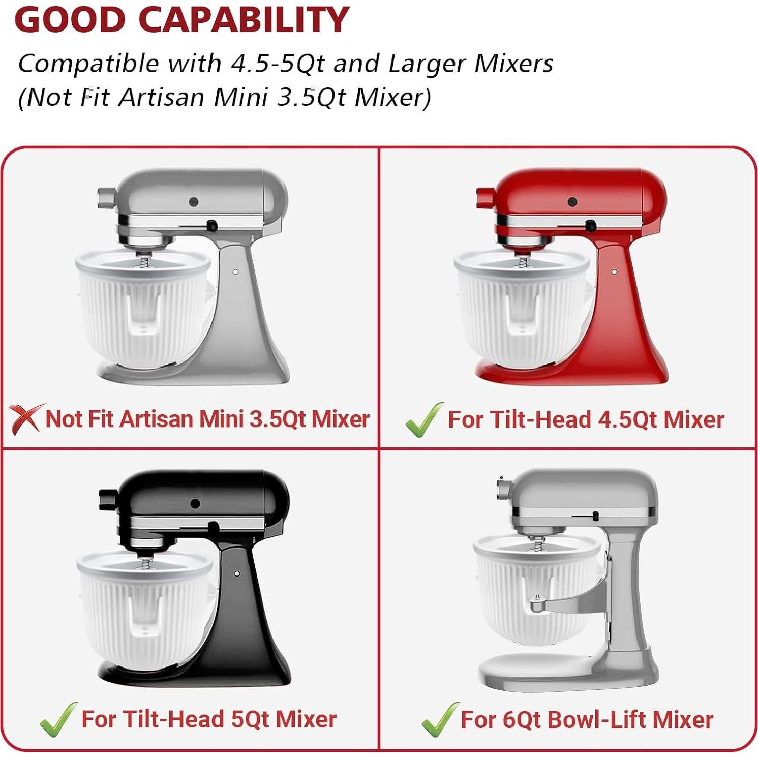 Accesorio para Hacer Helado KitchenAid 2L KassunKoch