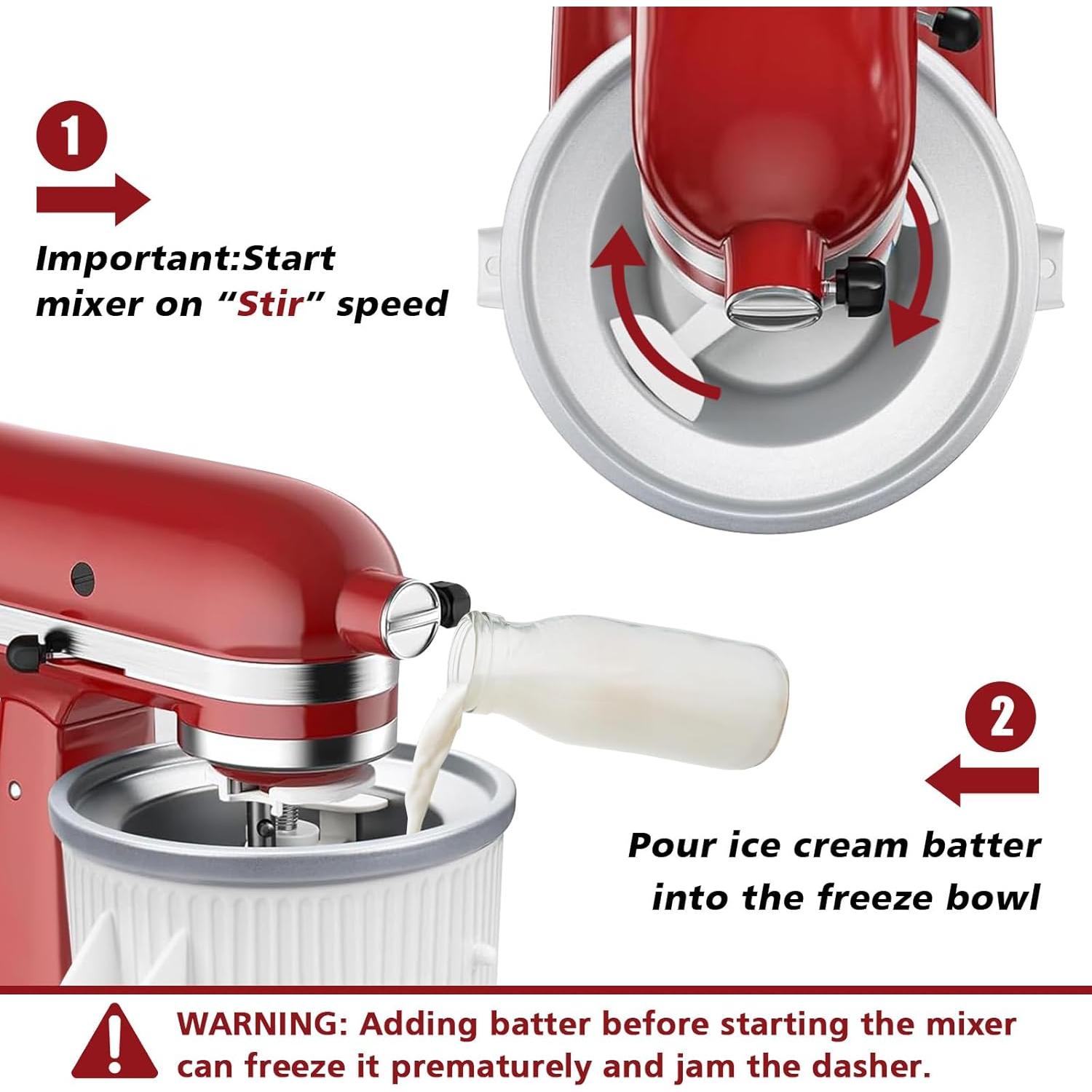 Accesorio para Hacer Helado KitchenAid 2L KassunKoch