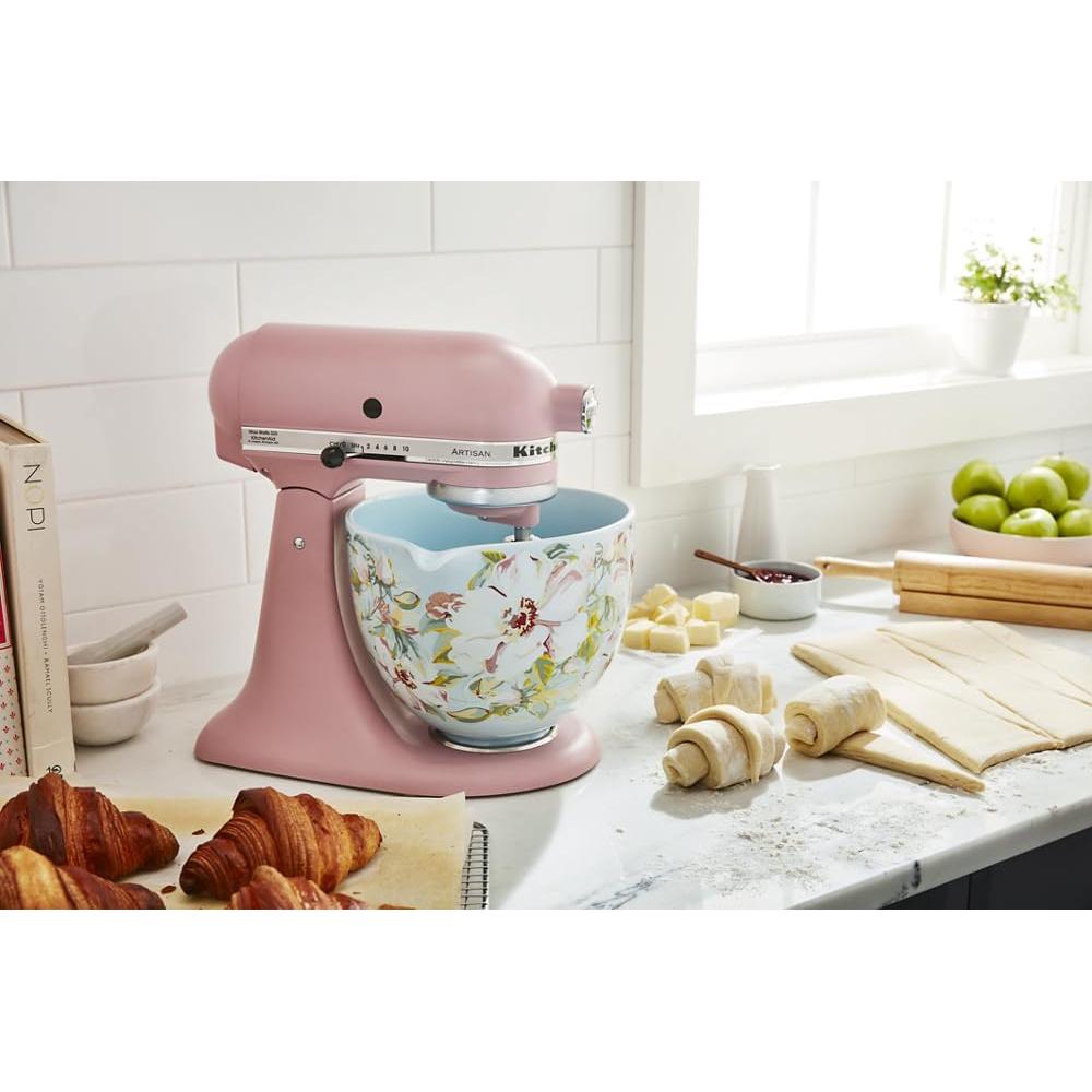 Tazón de Cerámica KitchenAid 5 Cuartos Gardenia Blanca