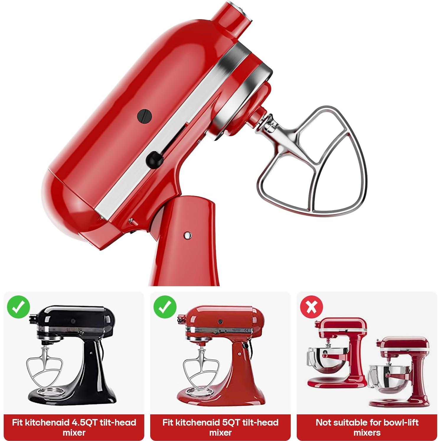 Batidor de Bisel Flexible Gvode Acero Inoxidable 4.5-5Qt KitchenAid