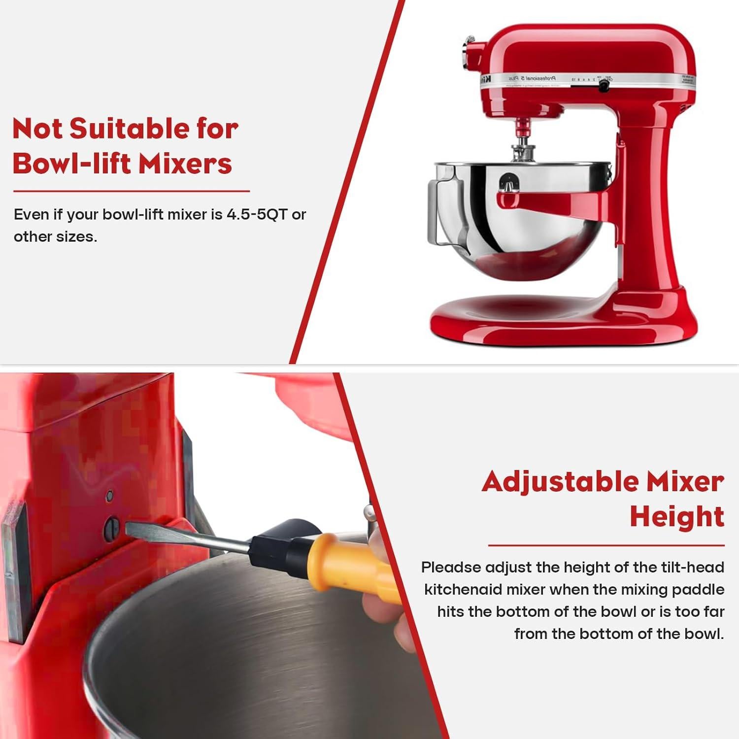 Batidor de Bisel Flexible Gvode Acero Inoxidable 4.5-5Qt KitchenAid