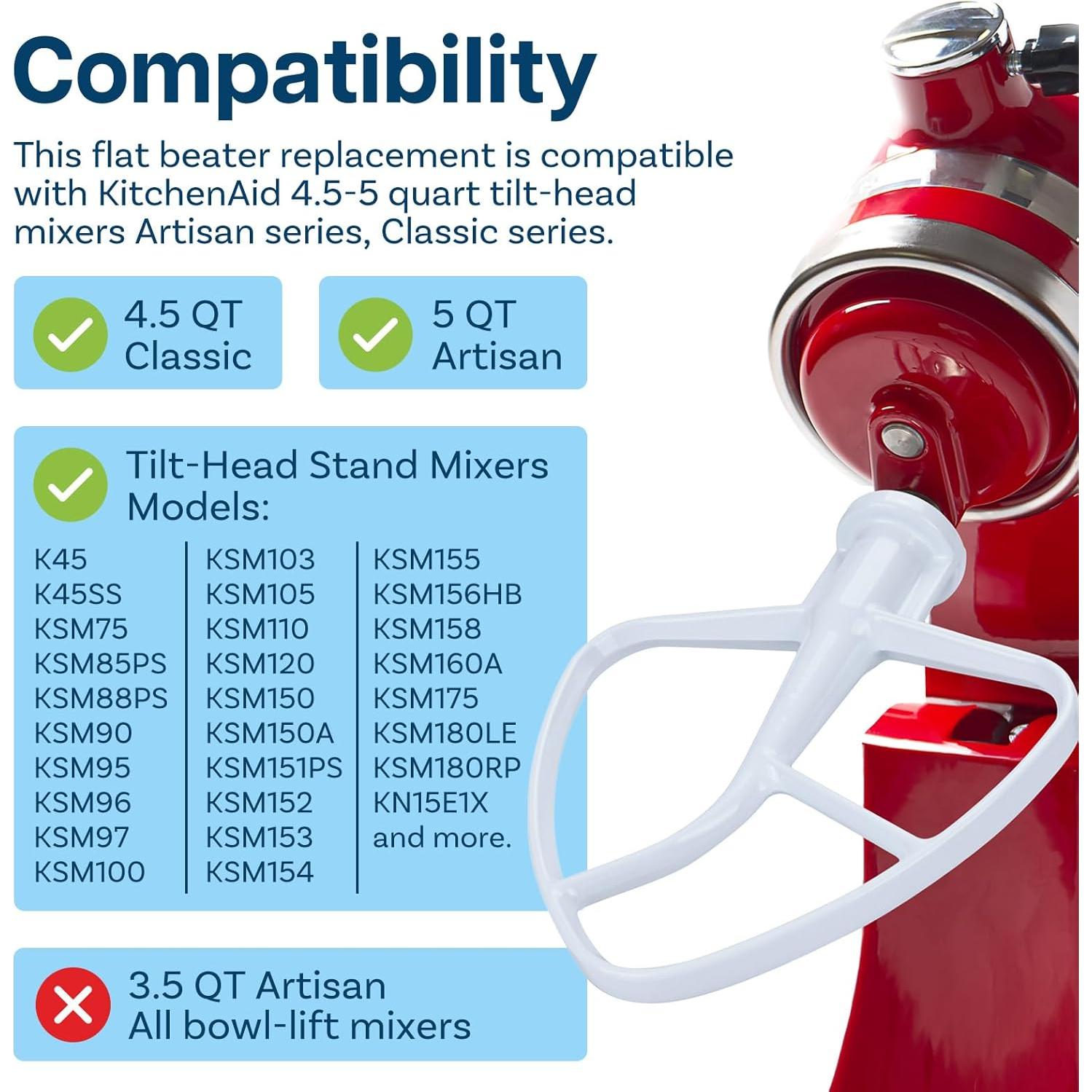 Kit de Accesorios 3 Piezas para Batidoras KitchenAid 4.5-5L