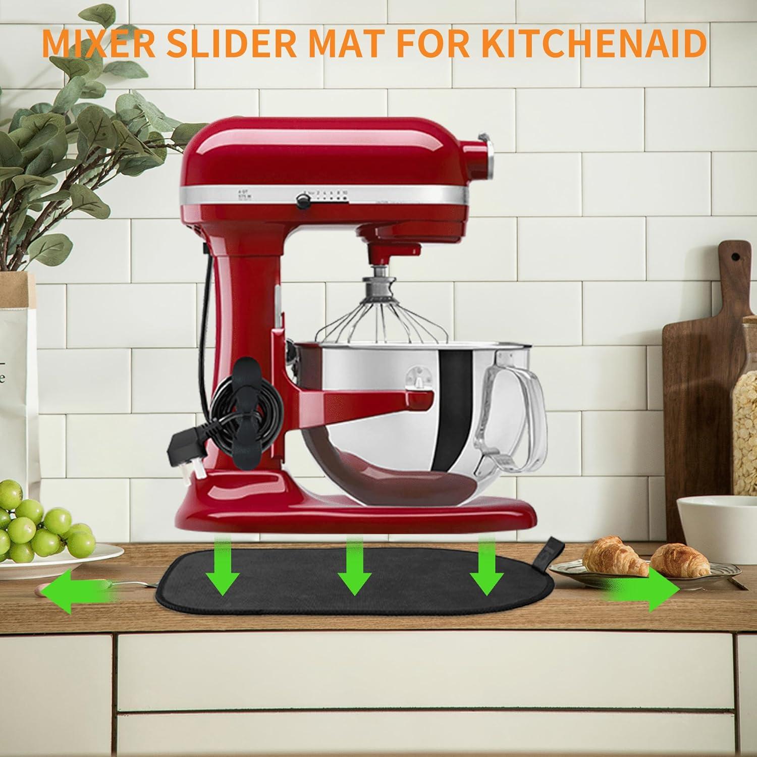Alfombrilla Deslizante Kitchenaid 5-8 Qt + 2 Accesorios Negros