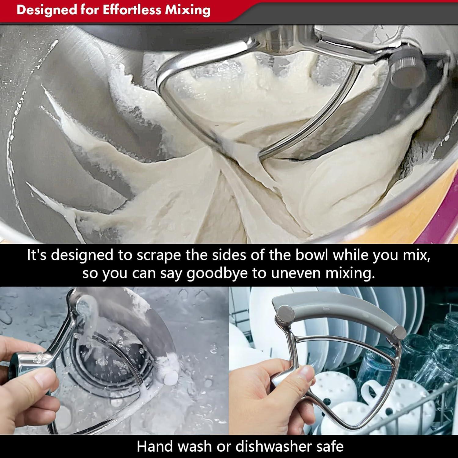 Batidor Flexible Pro FEB3 para KitchenAid 3.5QT - Acero Inoxidable