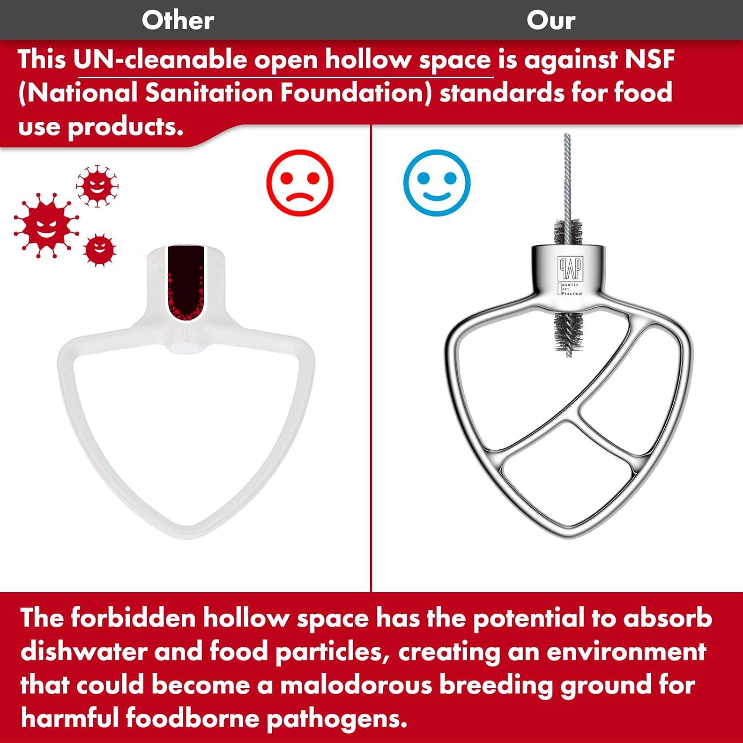 Batidor Plano KitchenAid 3.5 Qt Acero Inoxidable Pulido