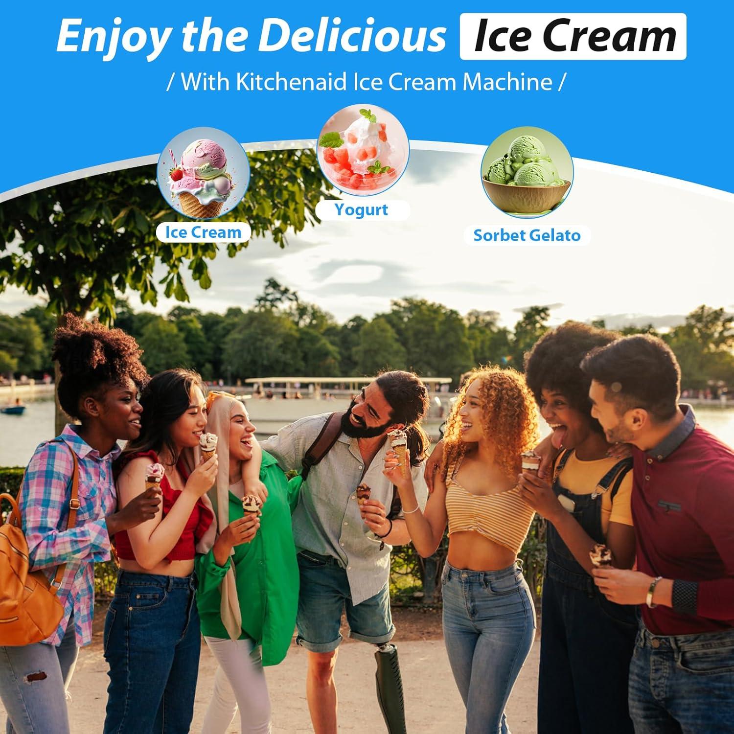 Accesorio para Hacer Helados GuanQiao 2QT para KitchenAid