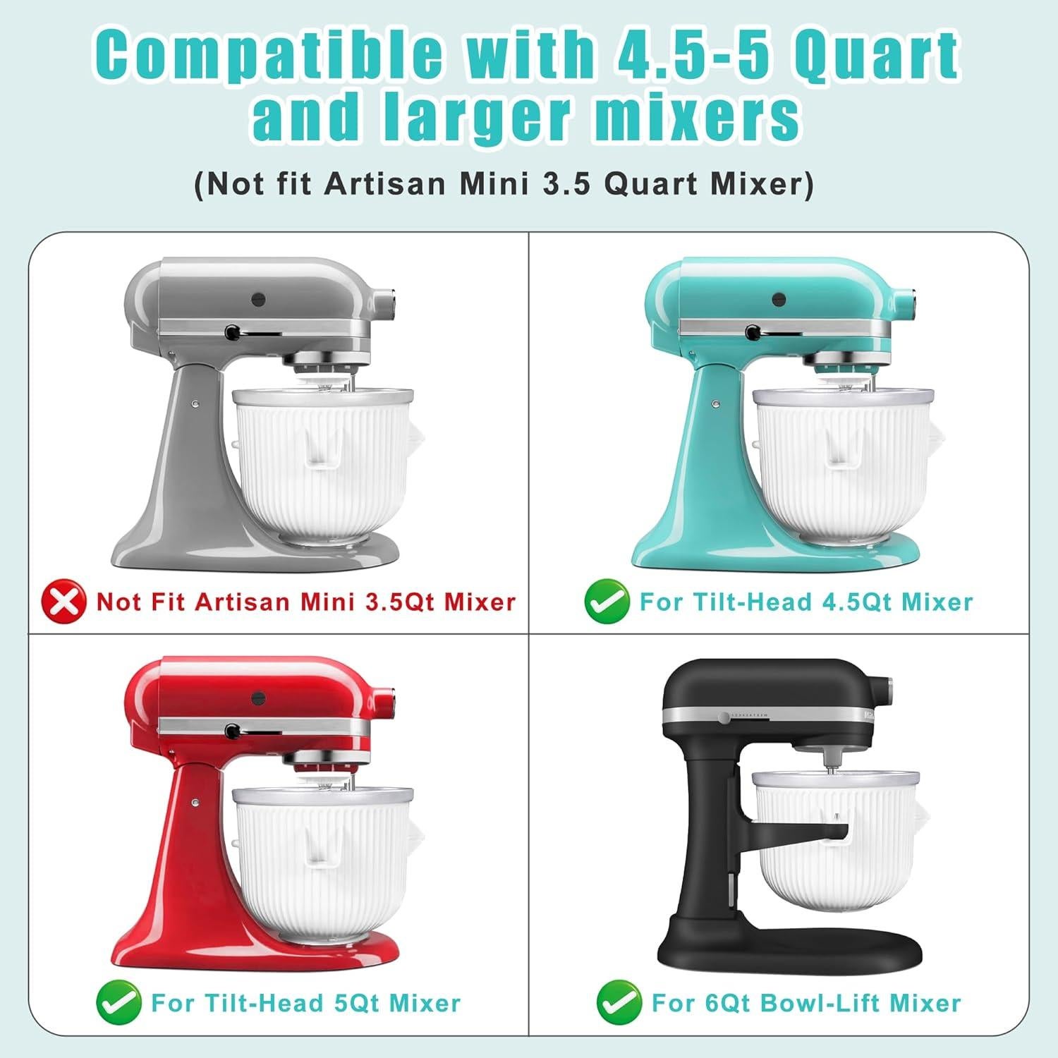 Accesorio para Hacer Helados KitchenAid 4.5QT - Tazón 2L