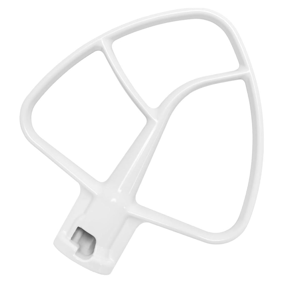 Batidor Plano Revestido KitchenAid K45B 15.5x14cm Blanco