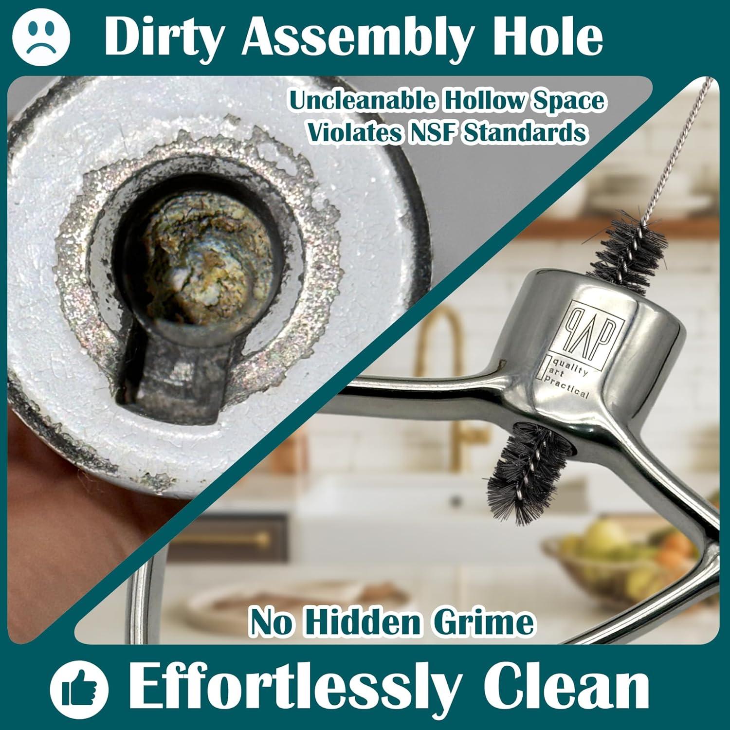 Paleta de Acero Inoxidable KitchenAid 4.5-5 QT - Batidor Plano