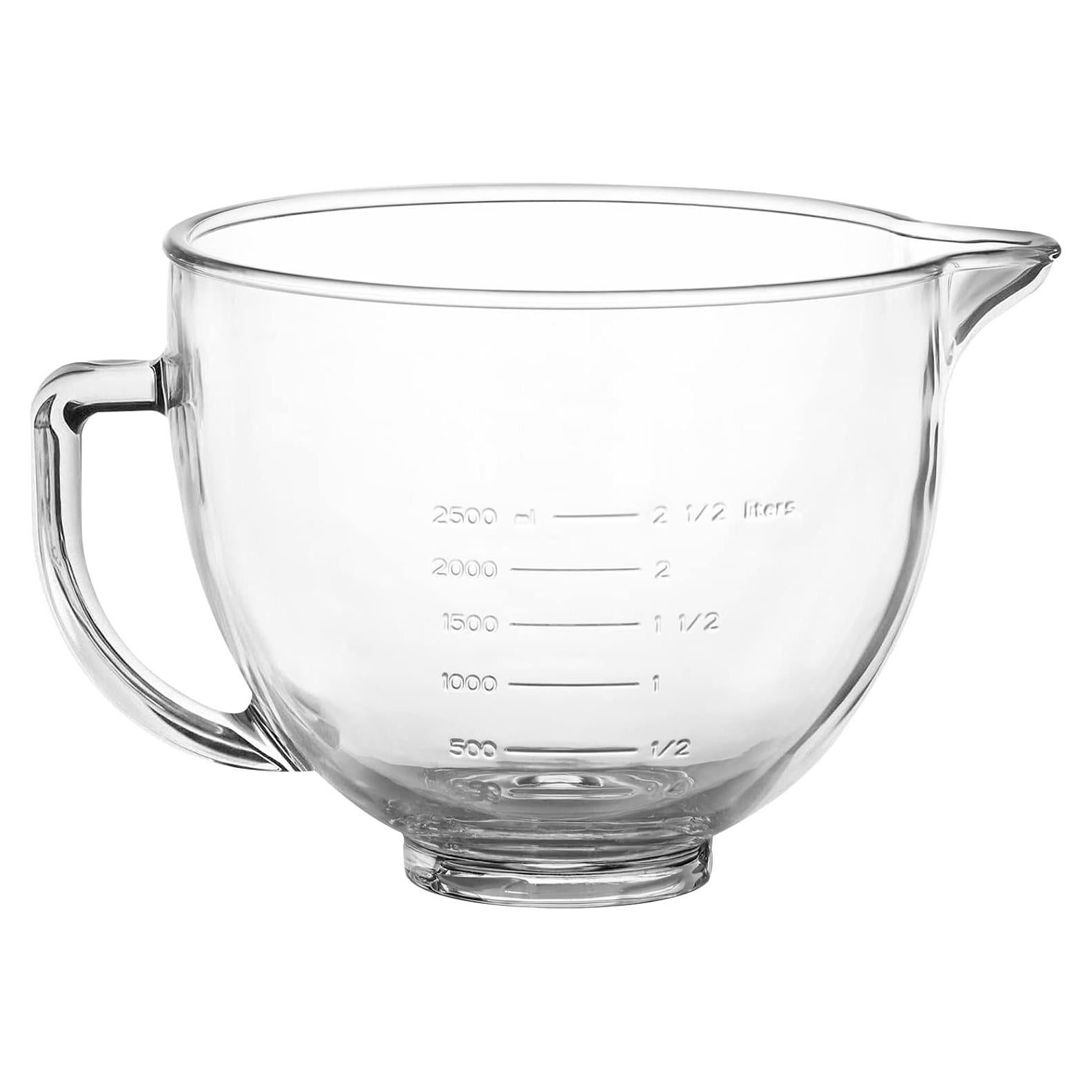 Tazón de Mezcla de Vidrio MOLIGOU 5 Litros Compatible Kitchenaid