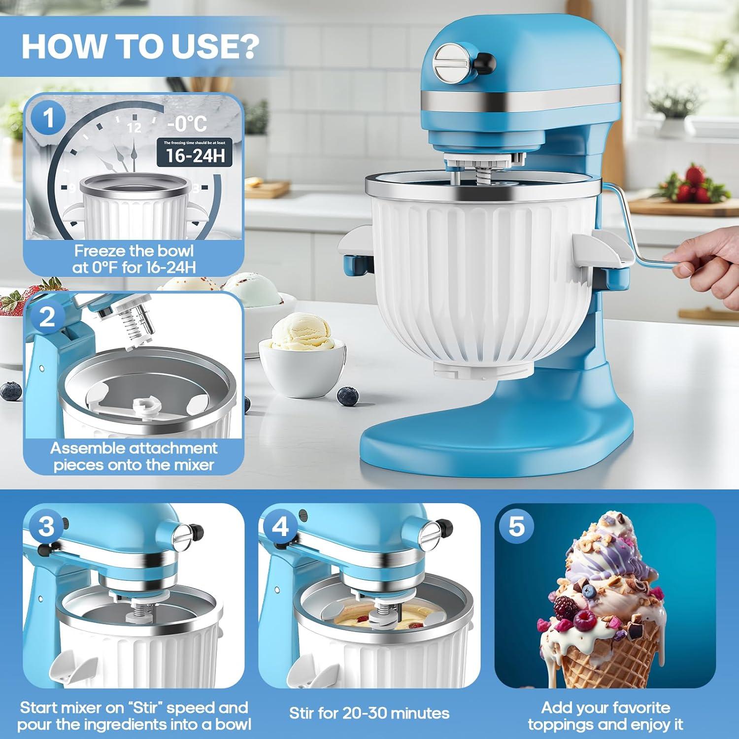 Accesorio para Hacer Helados GVODE 2QT para KitchenAid