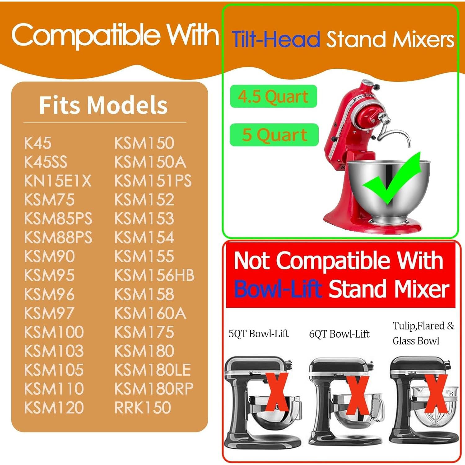 Gancho para Masa Acero Inoxidable ABTER 4.5-5 Qt KitchenAid