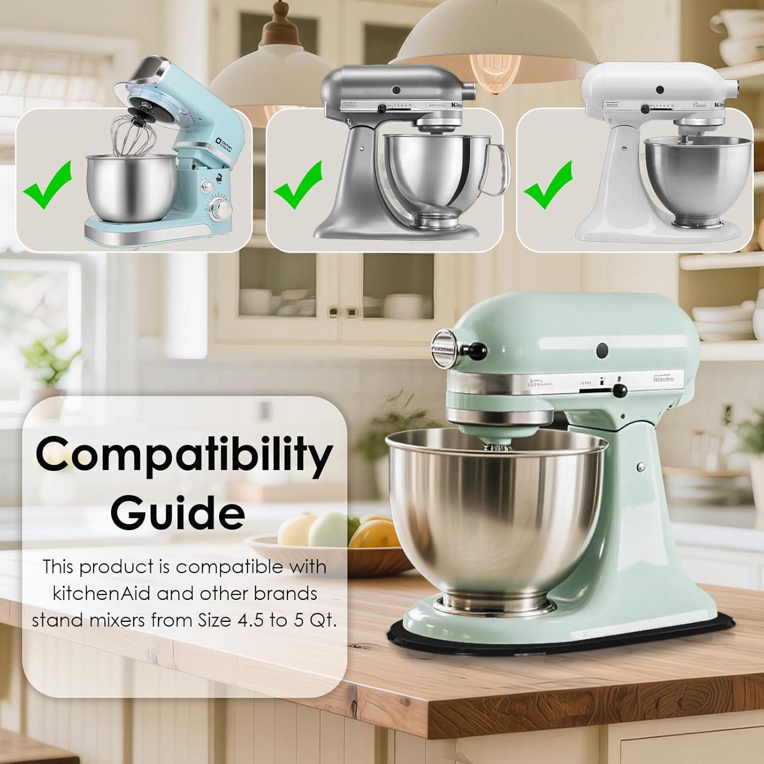 Deslizador de Mezclador de Acrílico Engrosado Negro 4.5-5Qt