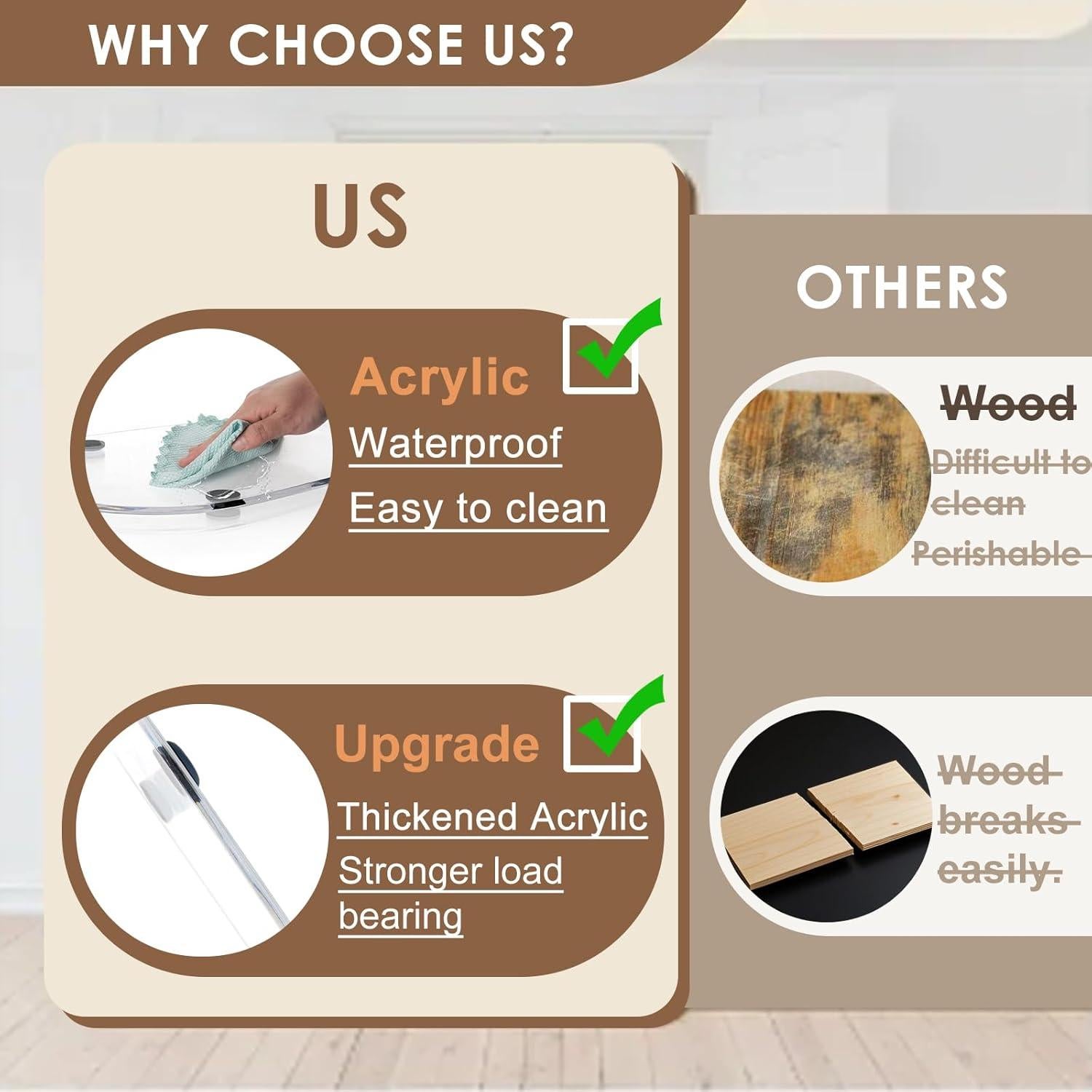 Deslizador de Mezclador de Acrílico Engrosado Negro 4.5-5Qt