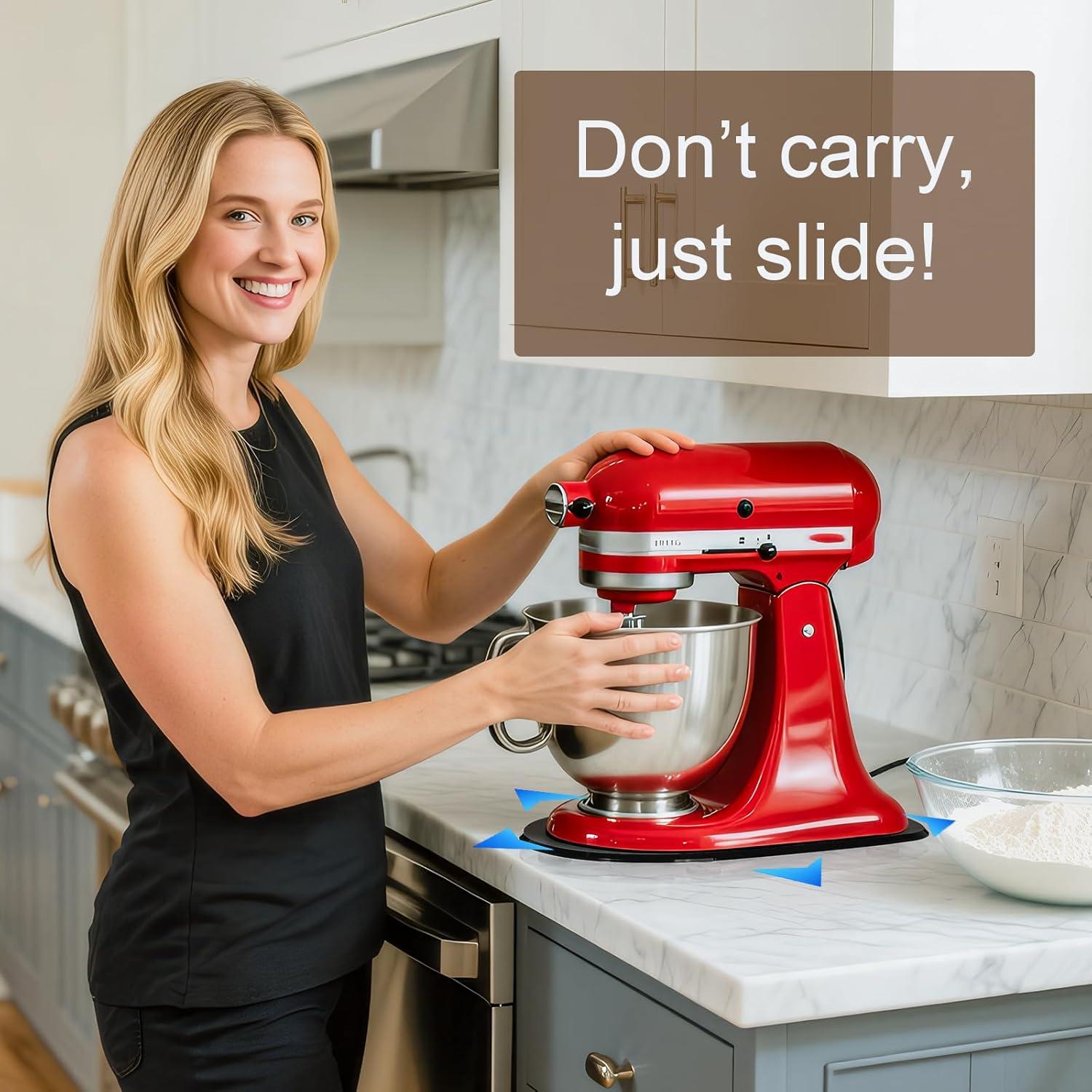 Deslizador de Mezclador de Acrílico Engrosado Negro 4.5-5Qt