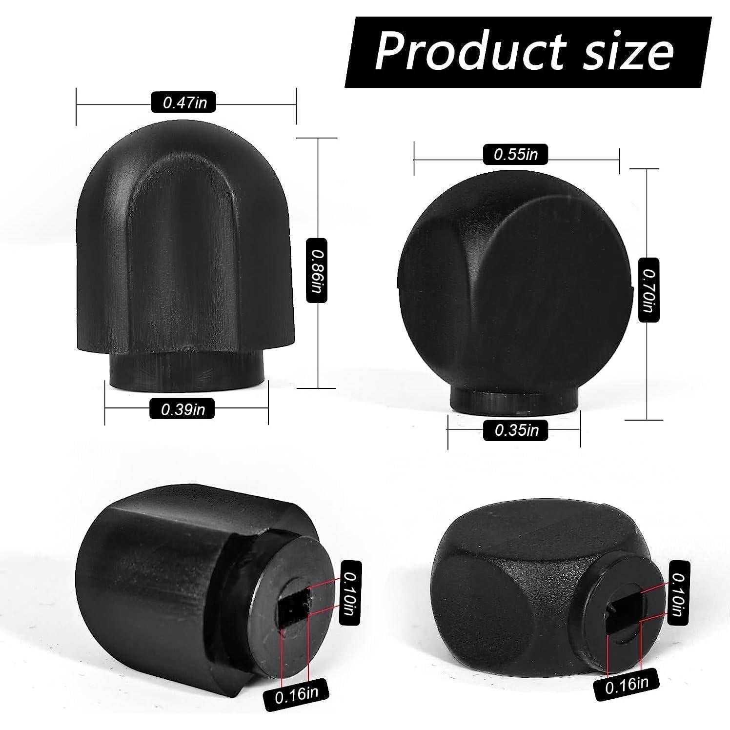 Repuesto perillas de control KitchenAid 2 piezas plástico negro