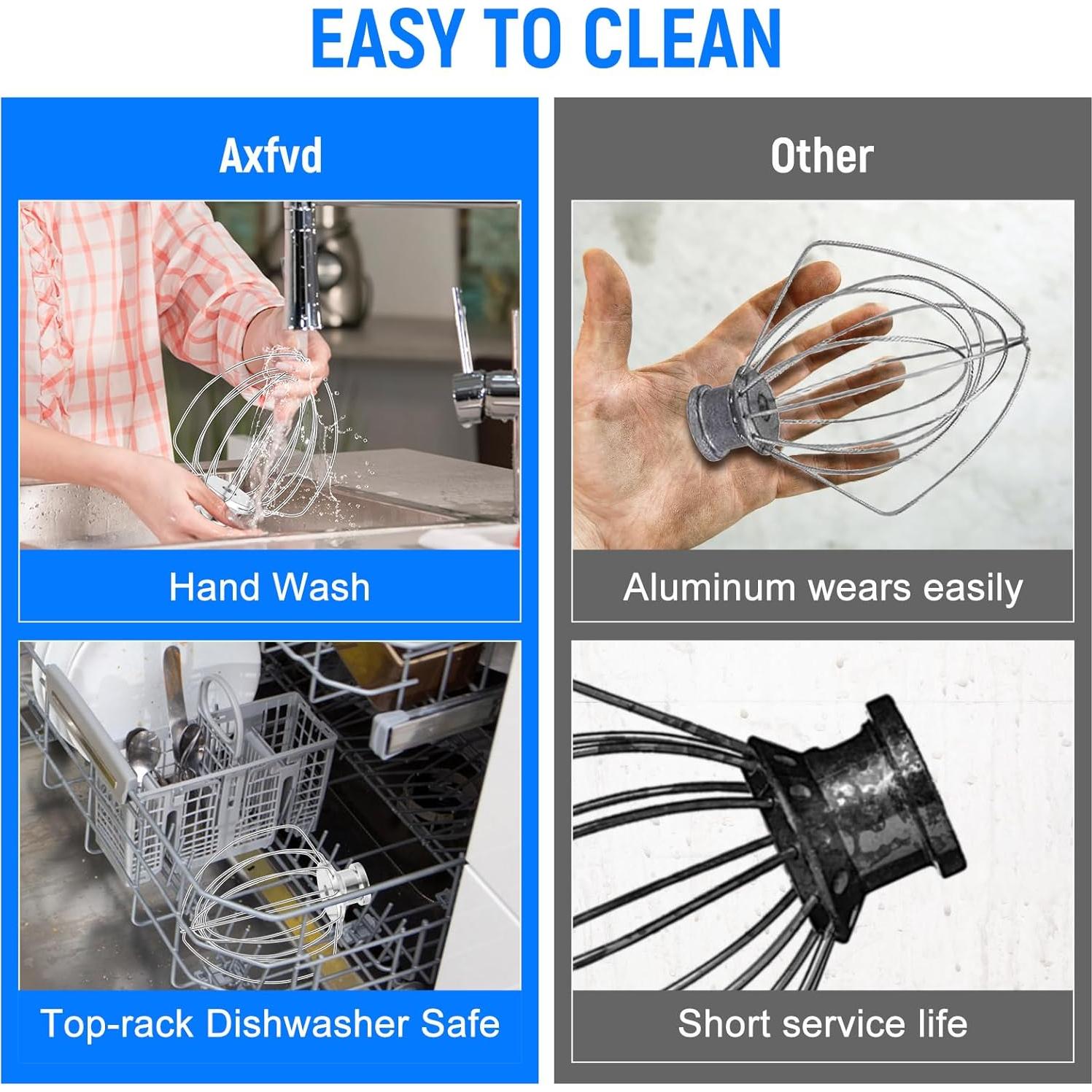 Accesorio de Batidor Axfvd para Mezclador Kitchenaid K45SS