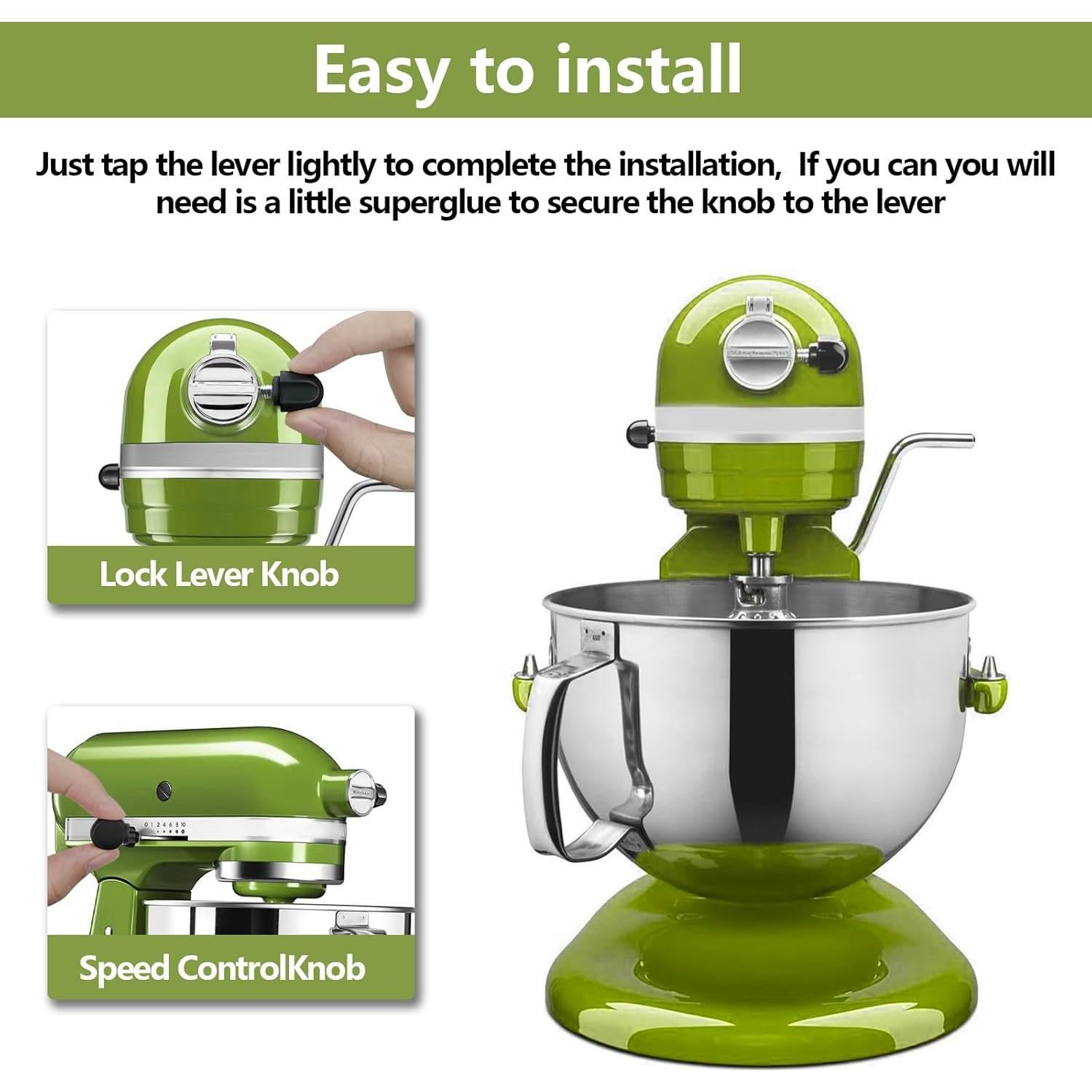 Repuesto perilla control velocidad KitchenAid 4.5QT a 6QT 2 Pack