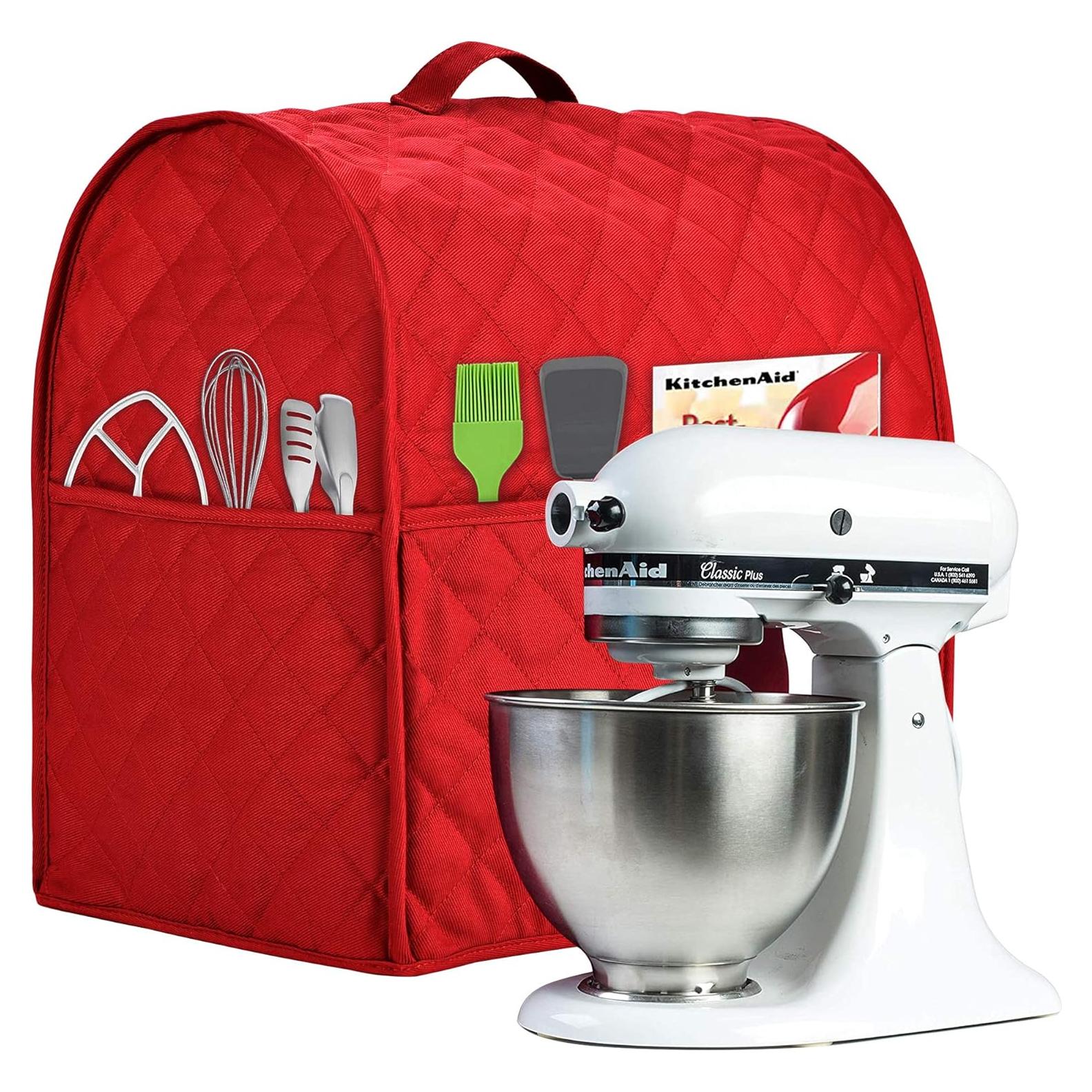 Cubierta para Batidora de Pie NALAN Rojo 6-8 Litros Algodón