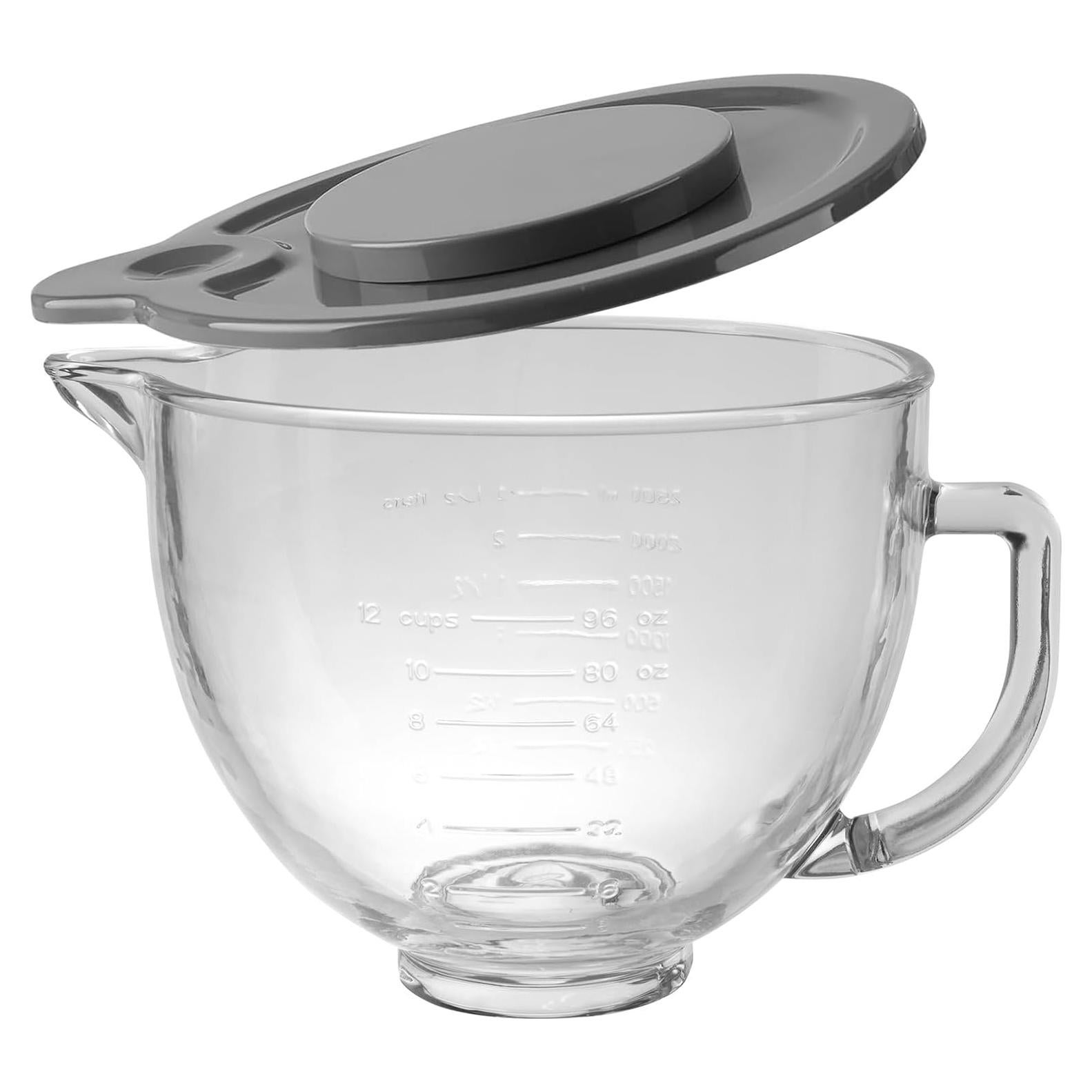 Tazón de Vidrio KitchenAid 5 Cuartos con Marcas de Medición