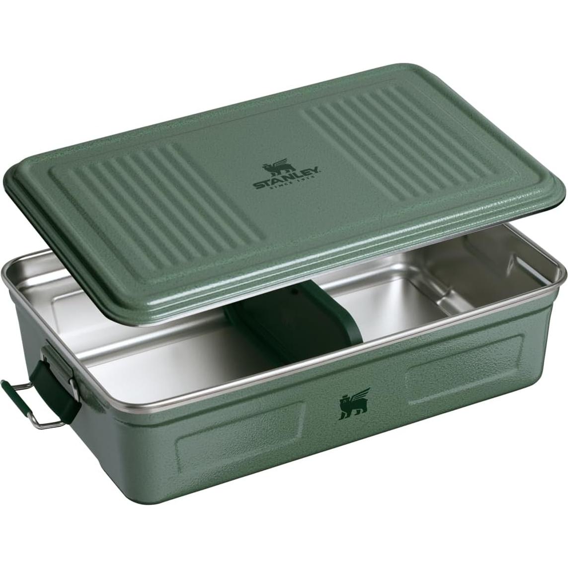Caja Útil Stanley 4.2L Acero Inoxidable Verde Hammertone