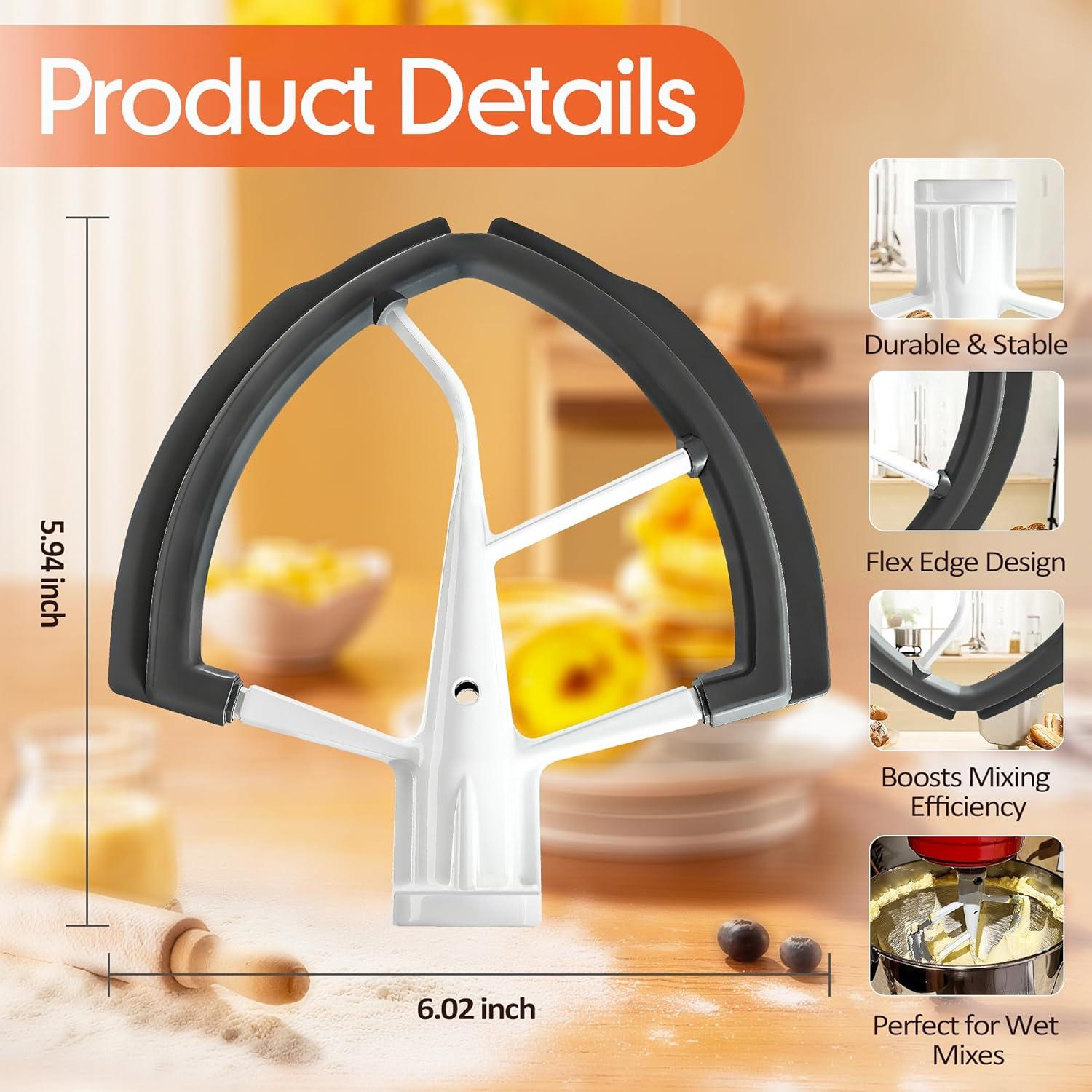 Batidor de borde flexible KitchenAid 6qt - Silicona antiadherente