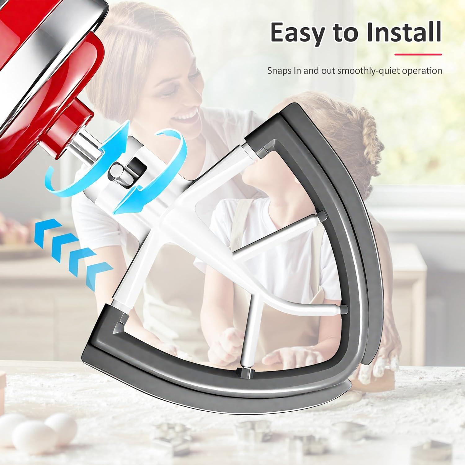 Batidor Flex Edge KitchenAid 4.5/5 Qt Gris - Silicona Auto-Raspadora