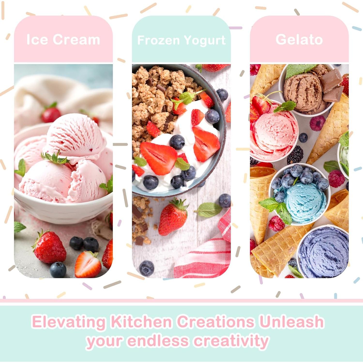 Accesorio Hacedor de Helados GLINK para Batidora KitchenAid 4.5-6Qt