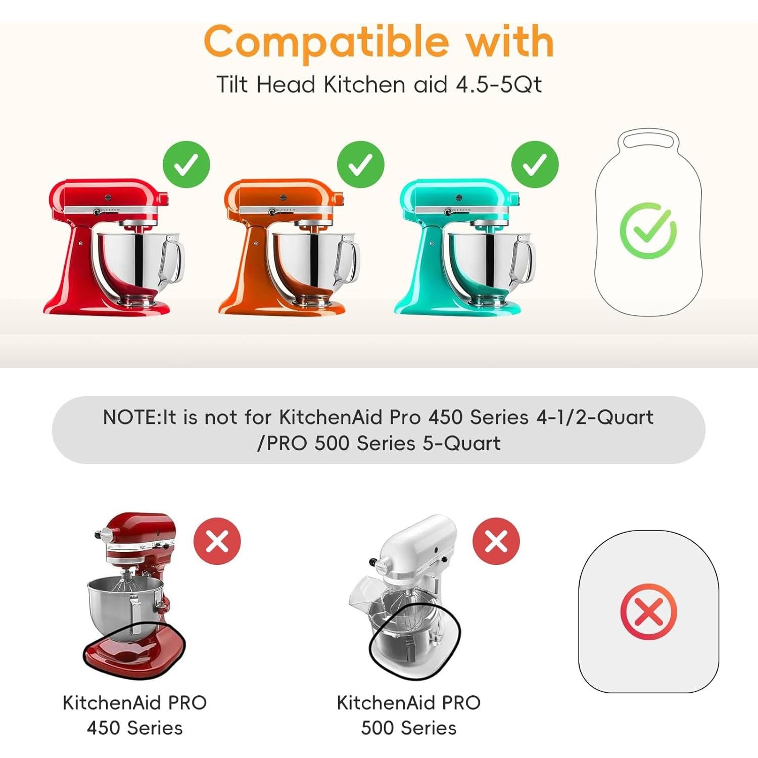 Alfombrilla Deslizante de Bambú Ottkids para Mezclador 4.5-5 Qt