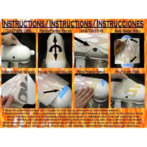 Kit Calcomanías Mezclador Avión Tiburón FlameKA 30 Piezas