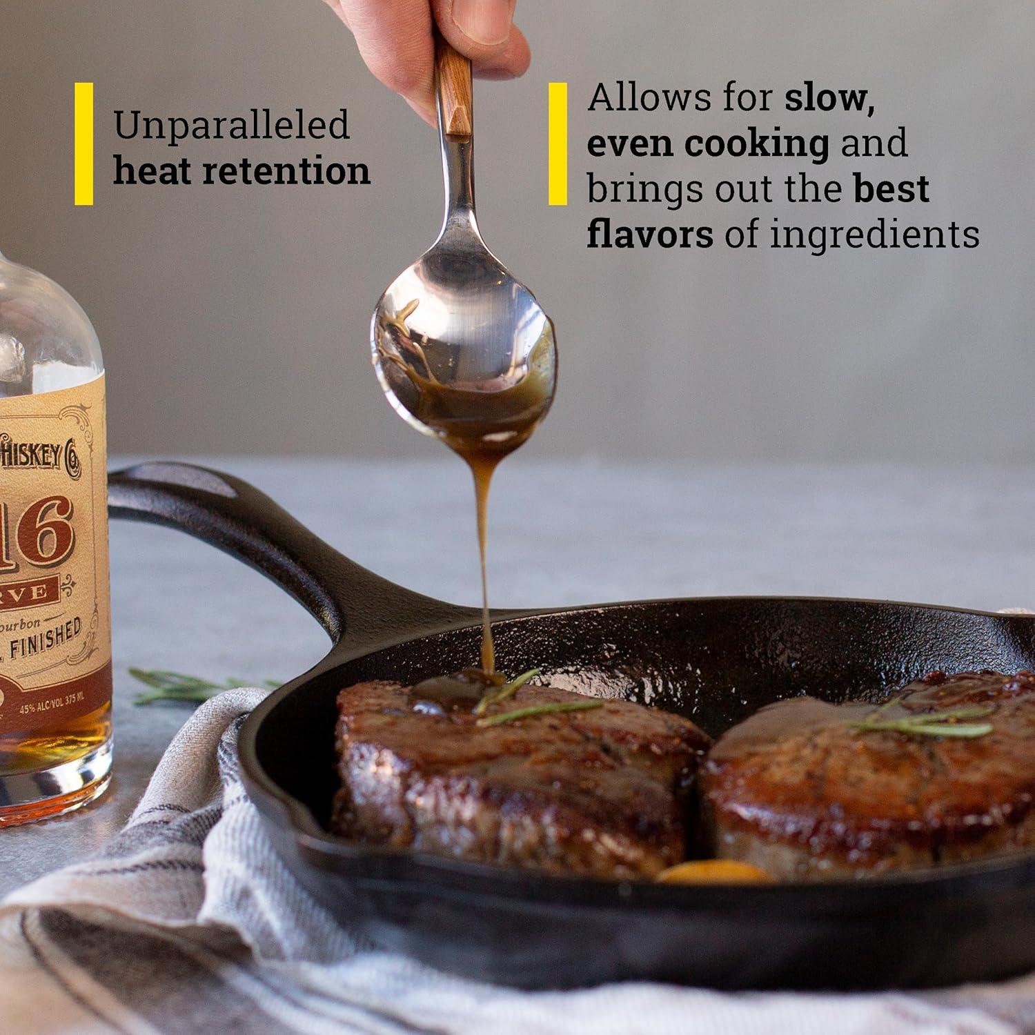 Sartén de Hierro Fundido Lodge 8" Antiadherente - Modelo LC8SK