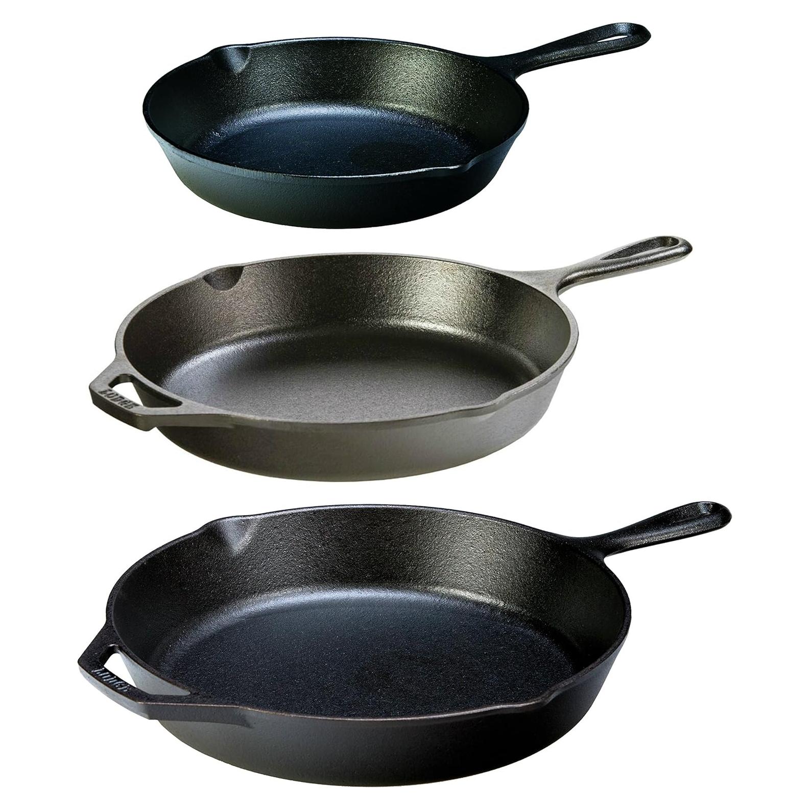 Set de 3 Sartenes de Hierro Fundido Lodge 20.32-30.48 cm