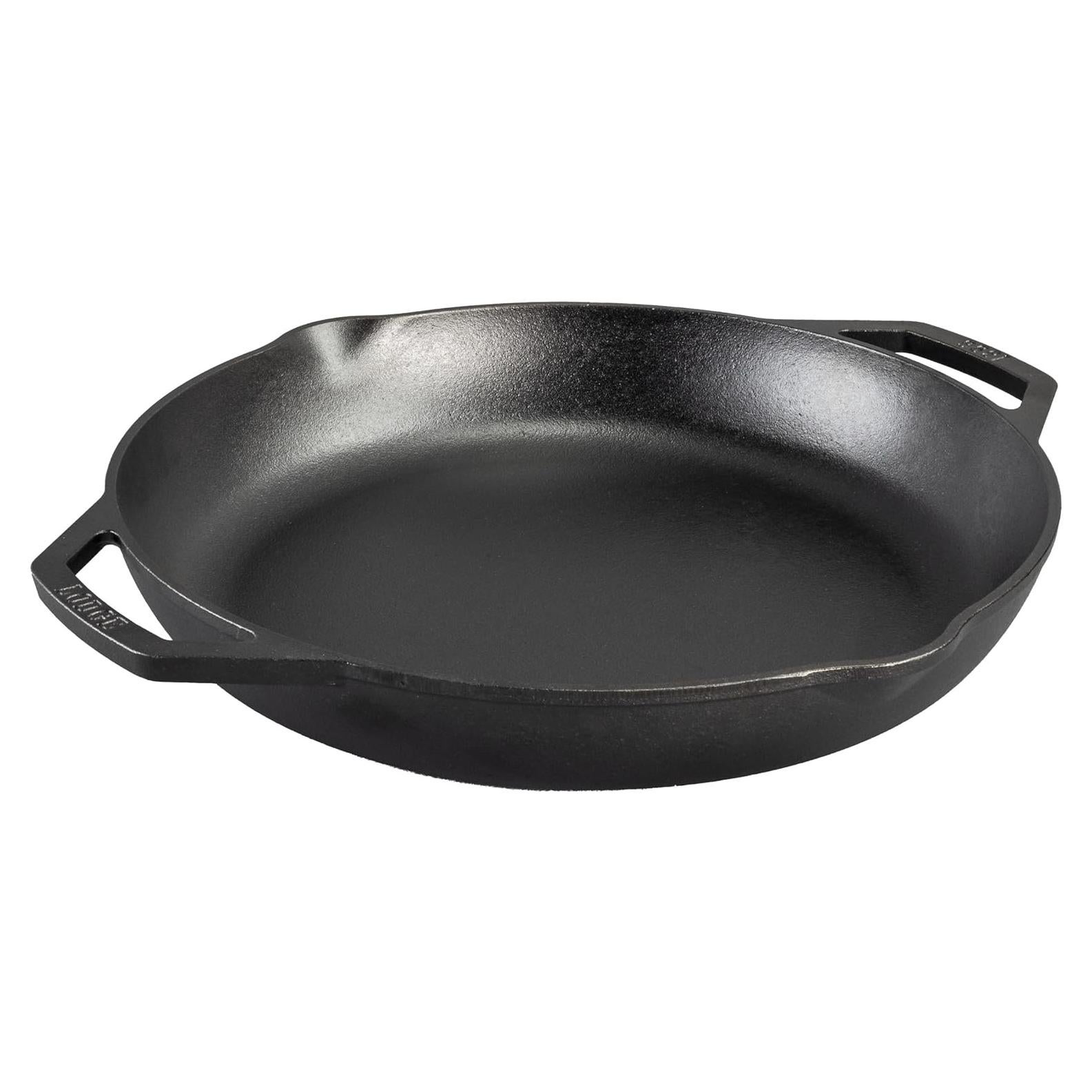 Sartén de Hierro Fundido Lodge 35.56 cm con Asas Duales