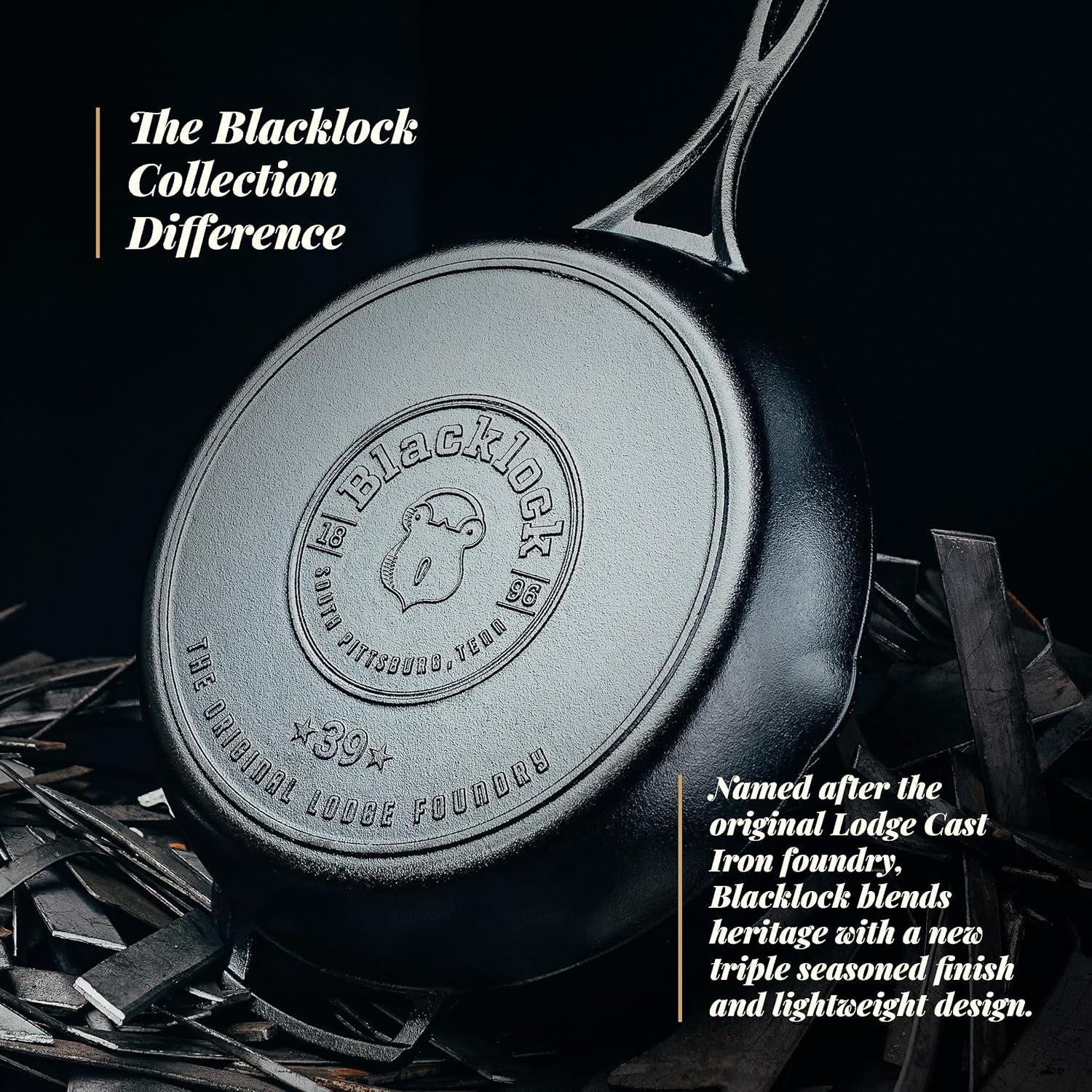 Sartén de Hierro Fundido Lodge Blacklock 30 cm Triple Sazonada