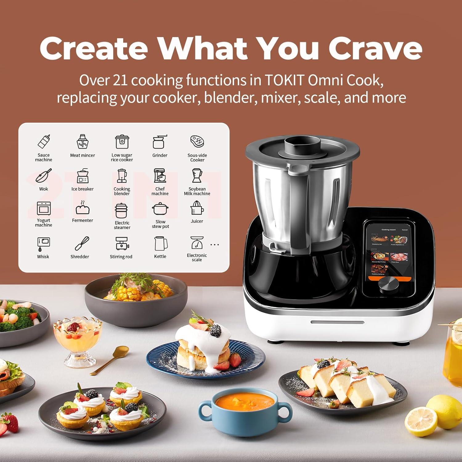 Robot de Cocina TOKIT Omni Cook C2 21 Funciones 6.8 kg