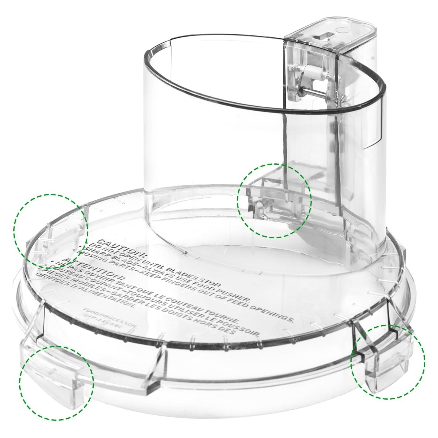 Tapa de Tazón de Repuesto Wosijm DFP-14NWBCT1 4 Lengüetas