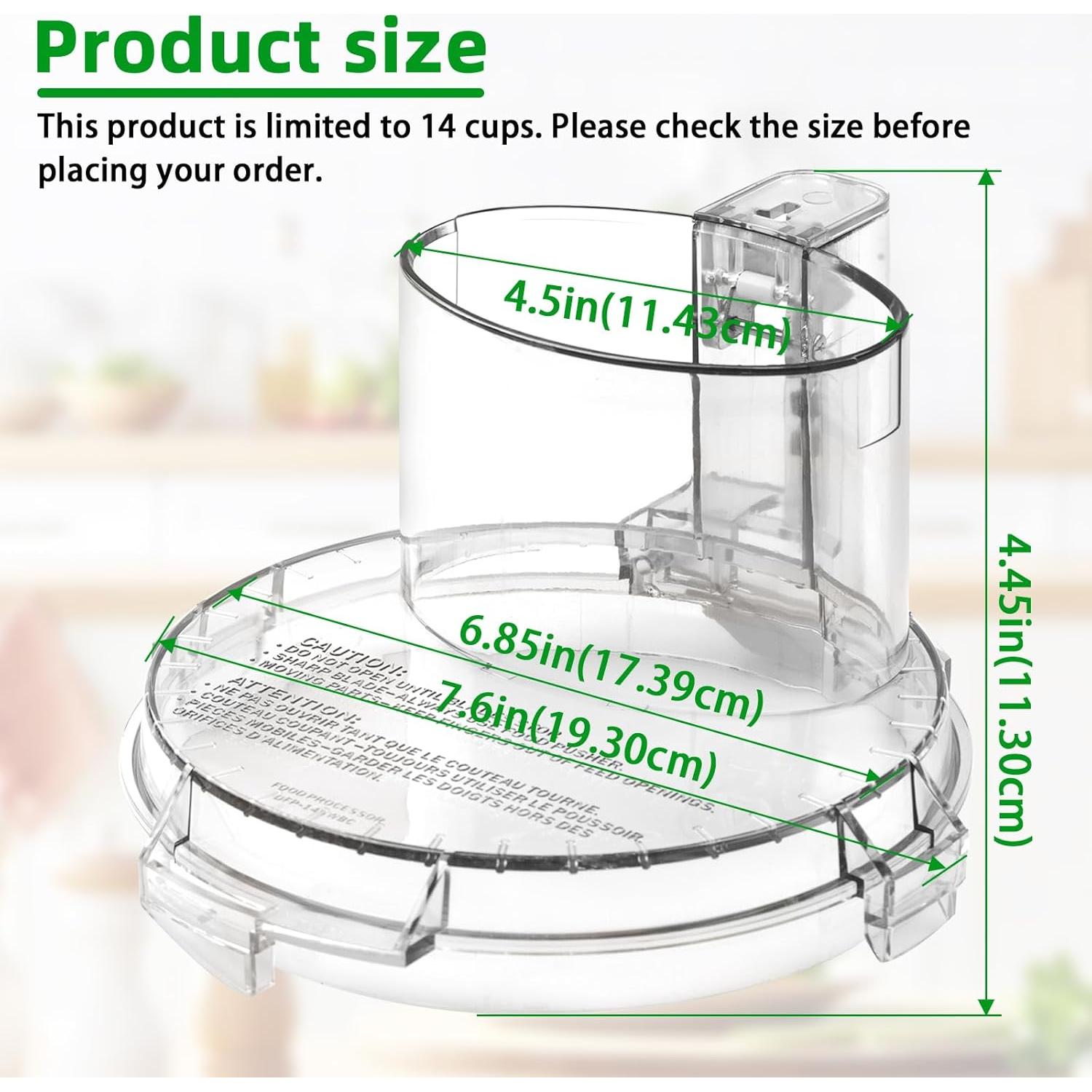 Tapa de Tazón de Repuesto Wosijm DFP-14NWBCT1 4 Lengüetas