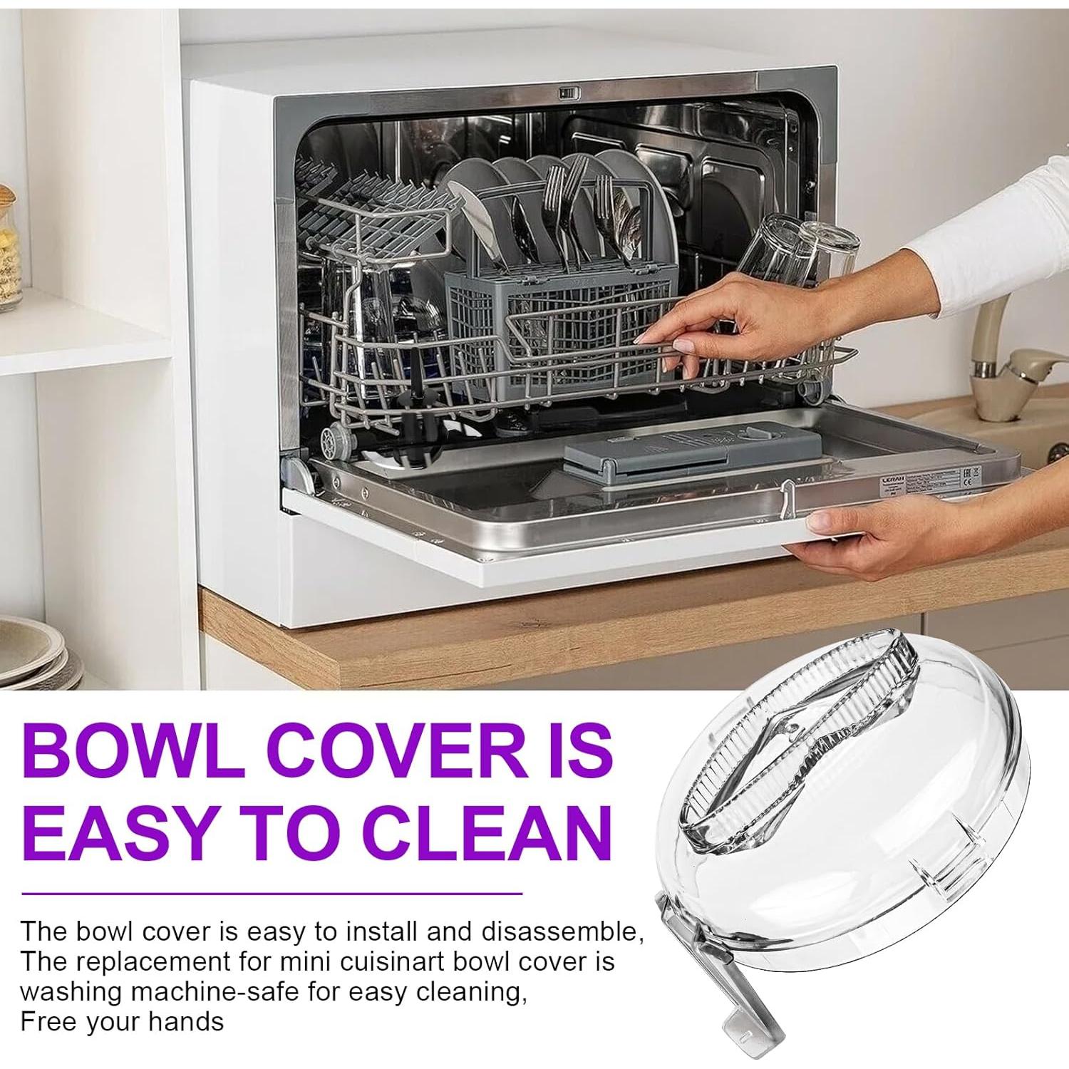 Tapa de Tazón de Reemplazo Cuisinart DLC-2AWBC-1 Mini Prep Plus