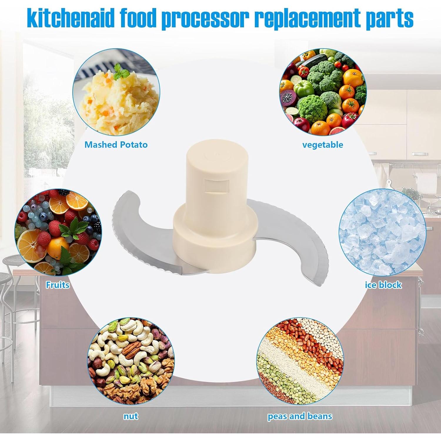 Cuchilla de Acero Inoxidable DLC-001TXB para Procesador Cuisinart 14 Tazas