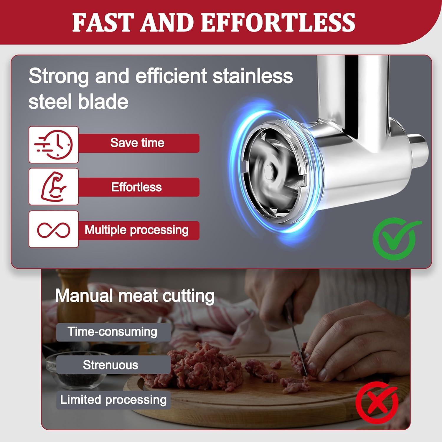 Accesorio Picadora de Carne KitchenAid Aligat AGT-01 Metal