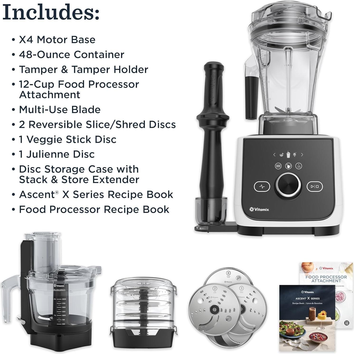 Sistema de Cocina Gourmet Vitamix Ascent X4 1.42L con Procesador