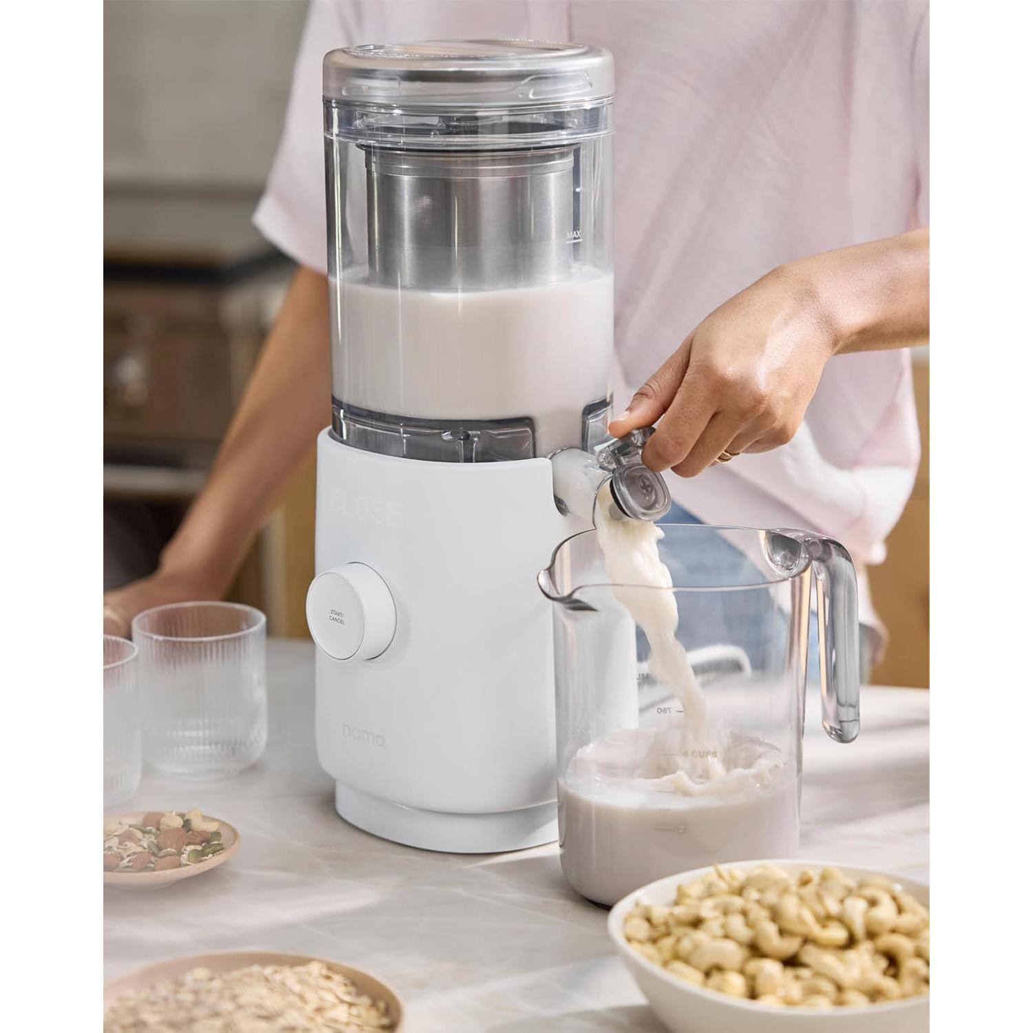 M1 Plant Milk Maker – Homemade Oat, Seed, & Nut Milk Maker Machine – Smooth, Creamy Texture Barista Quality Milk in Minutes – Blends & Strains in One Container – Easy to Clean