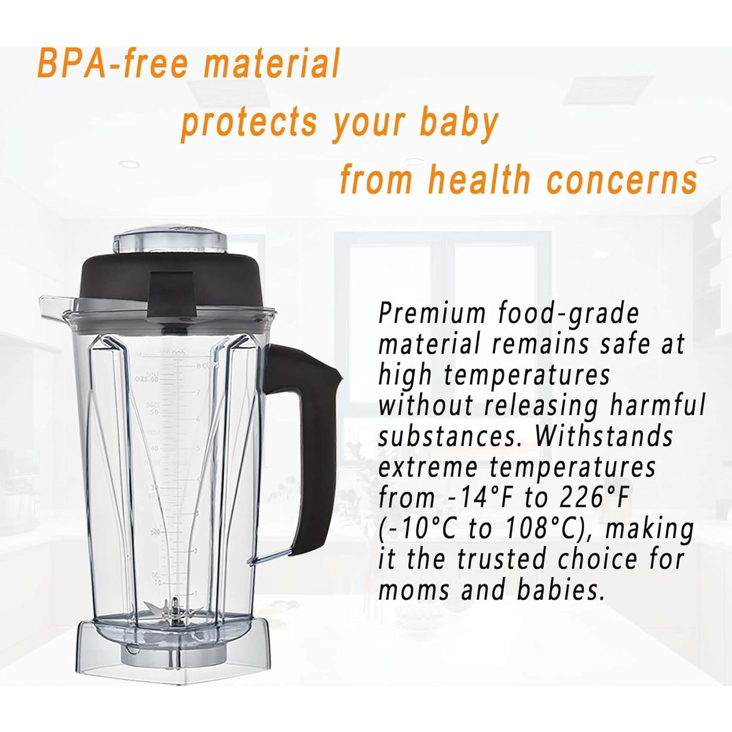 Contenedor de 1.81L para Licuadoras Vitamix EastFune 64Oz