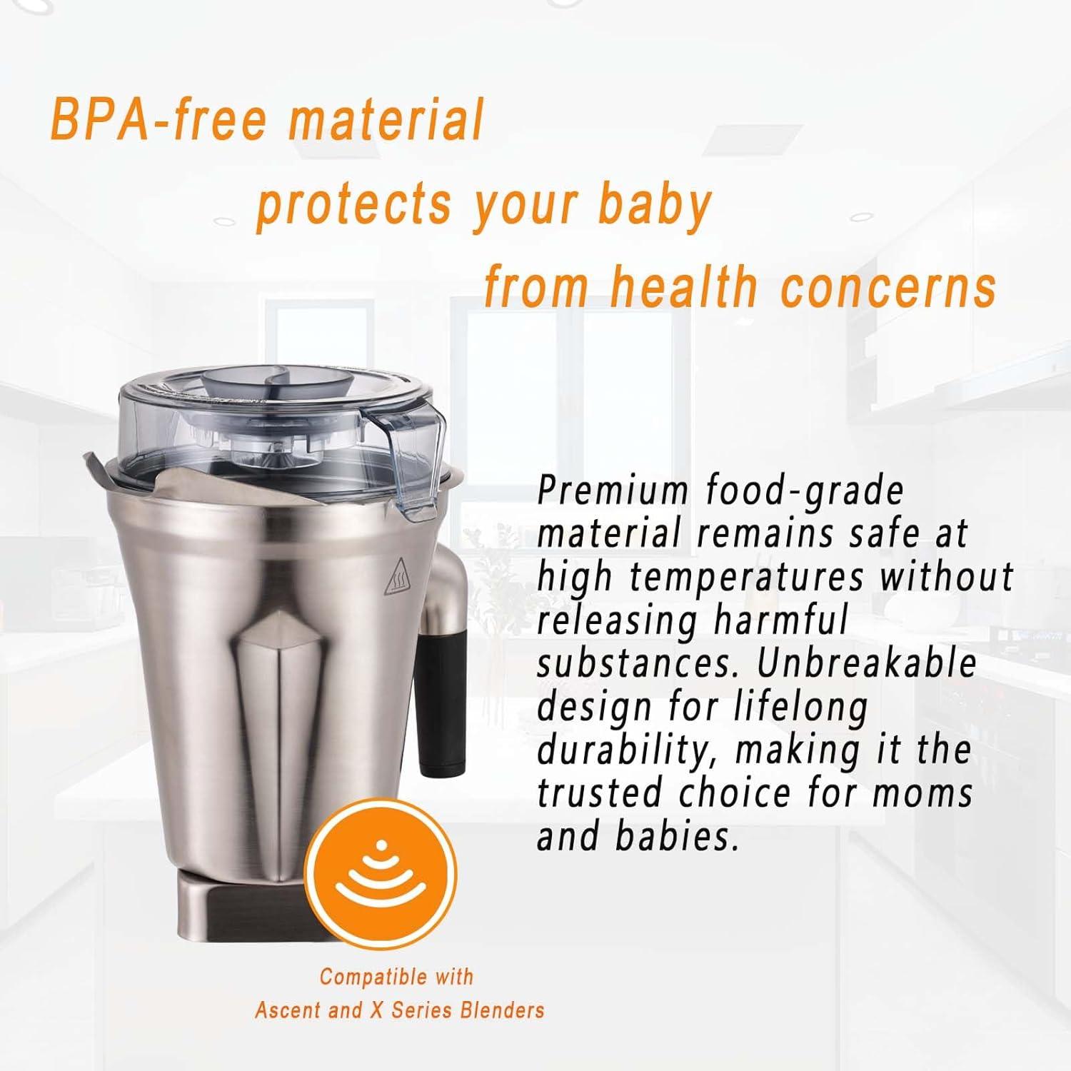 Contenedor de Acero Inoxidable 64oz EastFune para Licuadoras