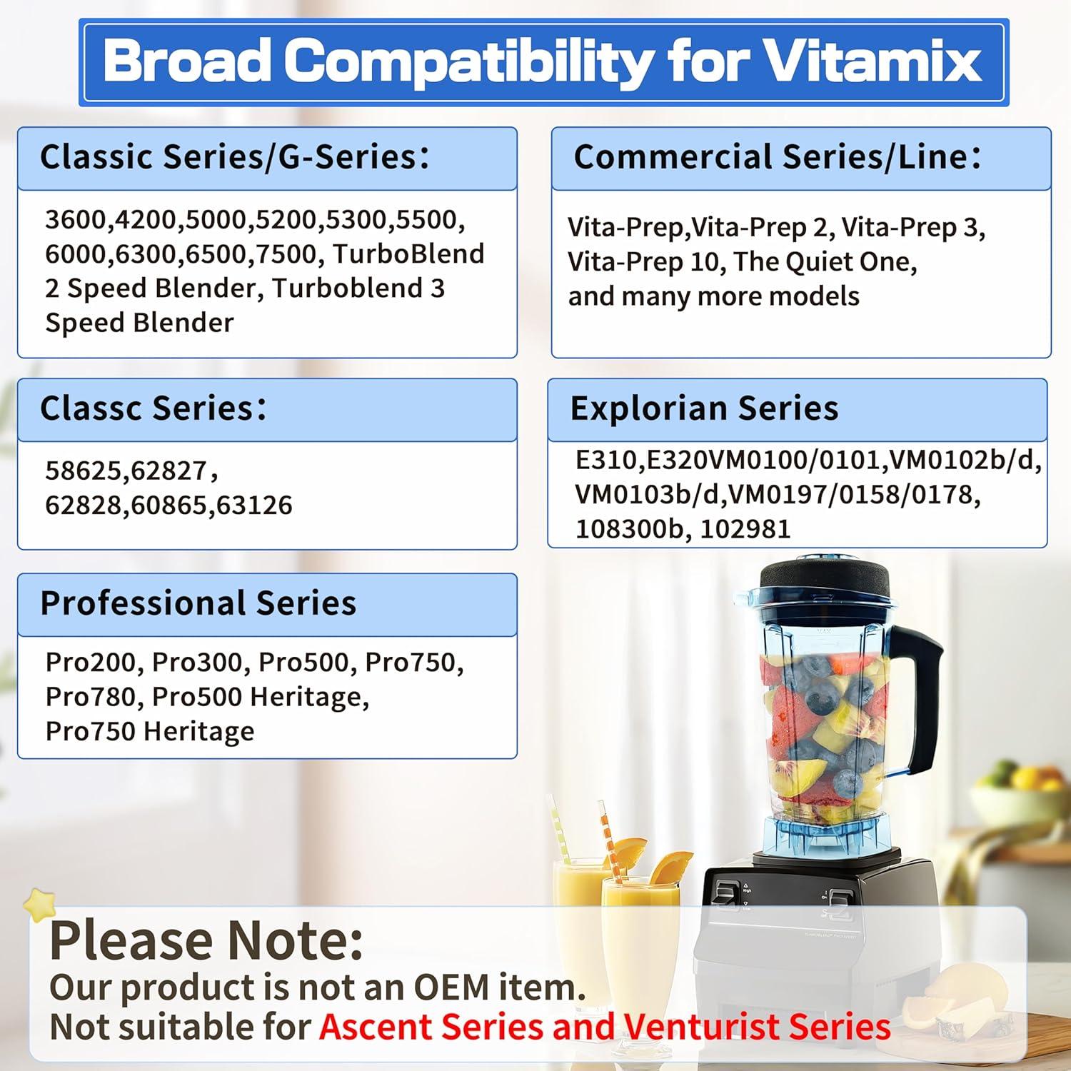 Jarra de Licuadora 64oz Kartio para Vitamix 5200 5000 5500