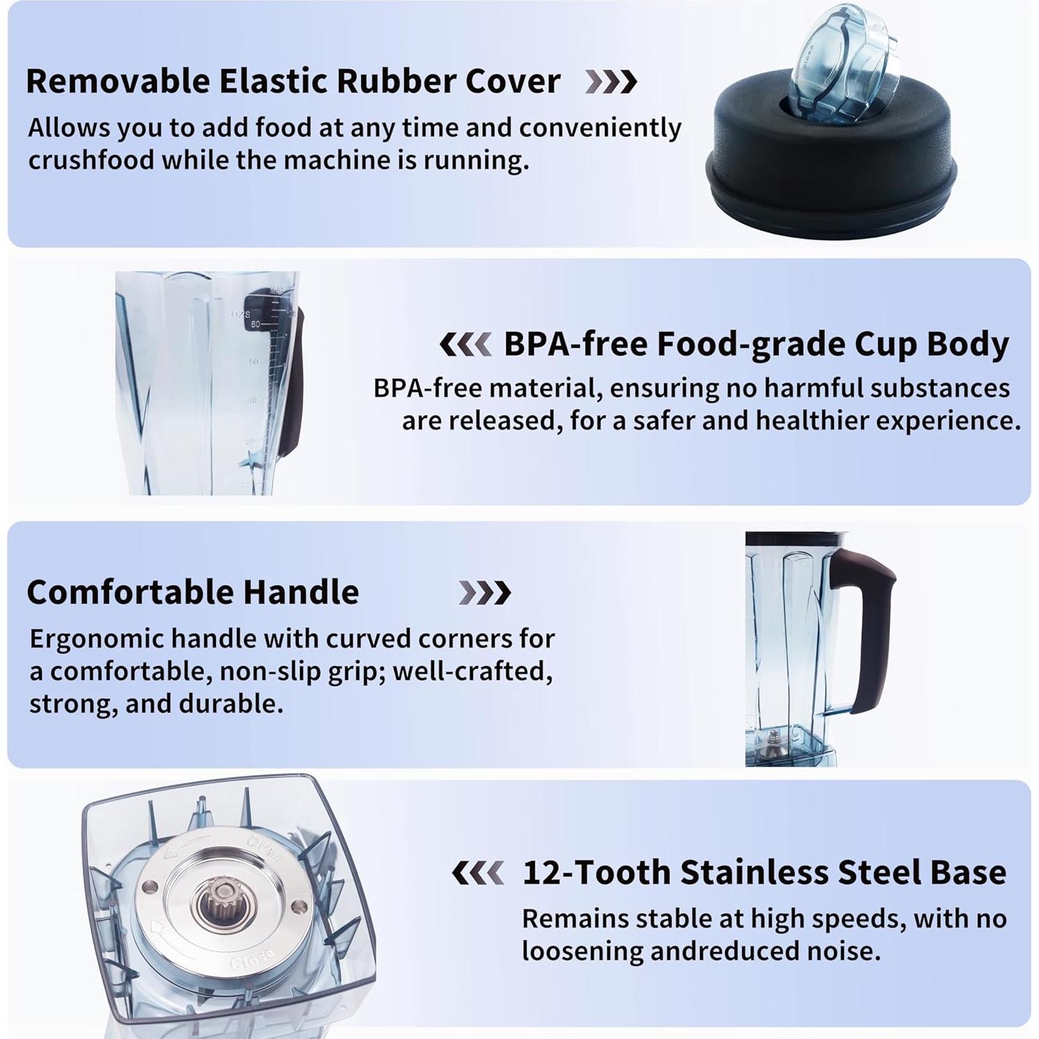 Jarra de Licuadora 64oz Kartio para Vitamix 5200 5000 5500