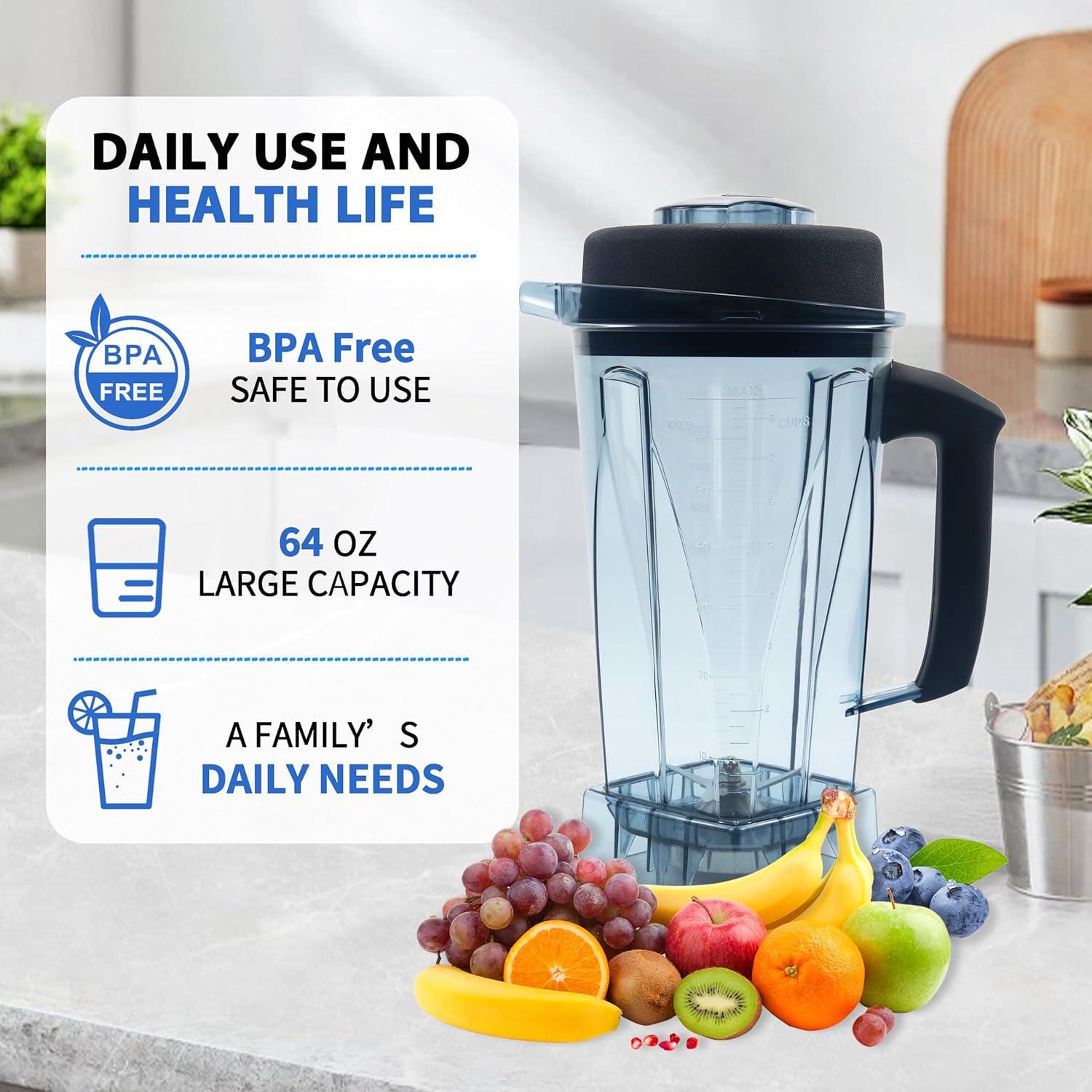 Jarra de Licuadora 64oz Kartio para Vitamix 5200 5000 5500