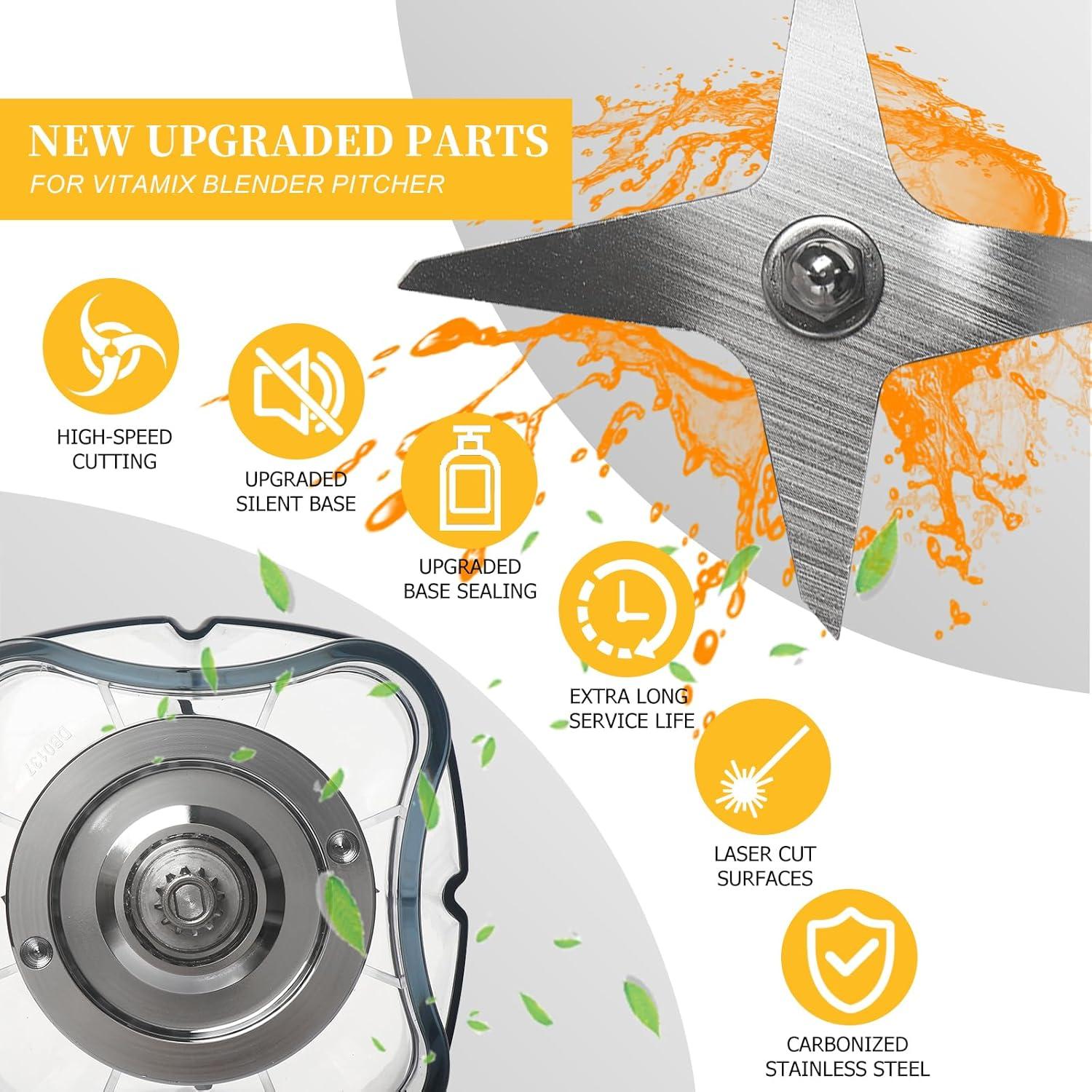 Jarra de Mezcla LiStarUs 64oz Perfil Bajo Libre de BPA