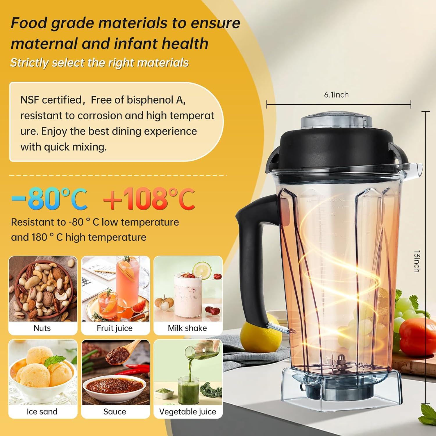 Jarra de Reemplazo Vitamix 64oz TOGJNDLL para 5200/5000