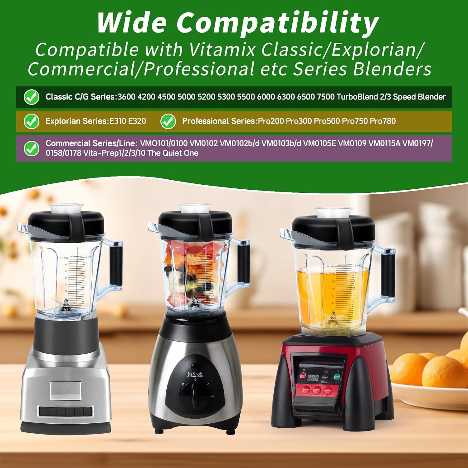 Contenedor de Reemplazo 64oz LEEPENK para Vitamix 7500 y Más